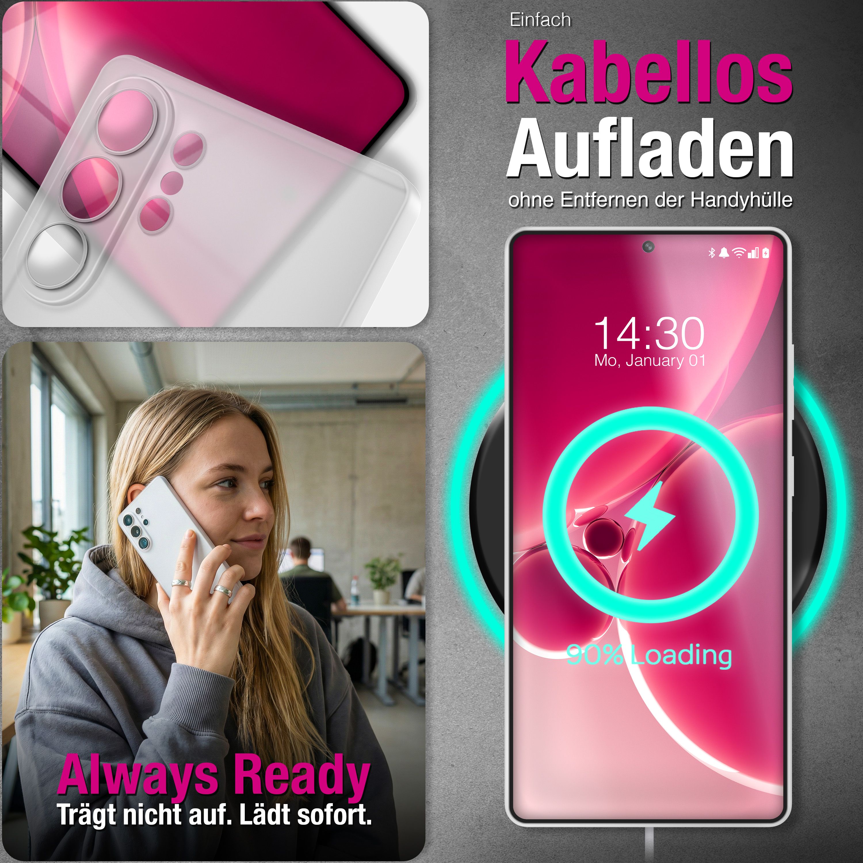 NALIA Ultra Slim Hardcase für Samsung Galaxy S26 Ultra – Matt & 0.3mm Dünn – PHANTOM (Hauchdünnes Cover & Kamera-Vollschutz) – Marke aus Berlin Weiß Transparent NALIA SlimFit Hülle