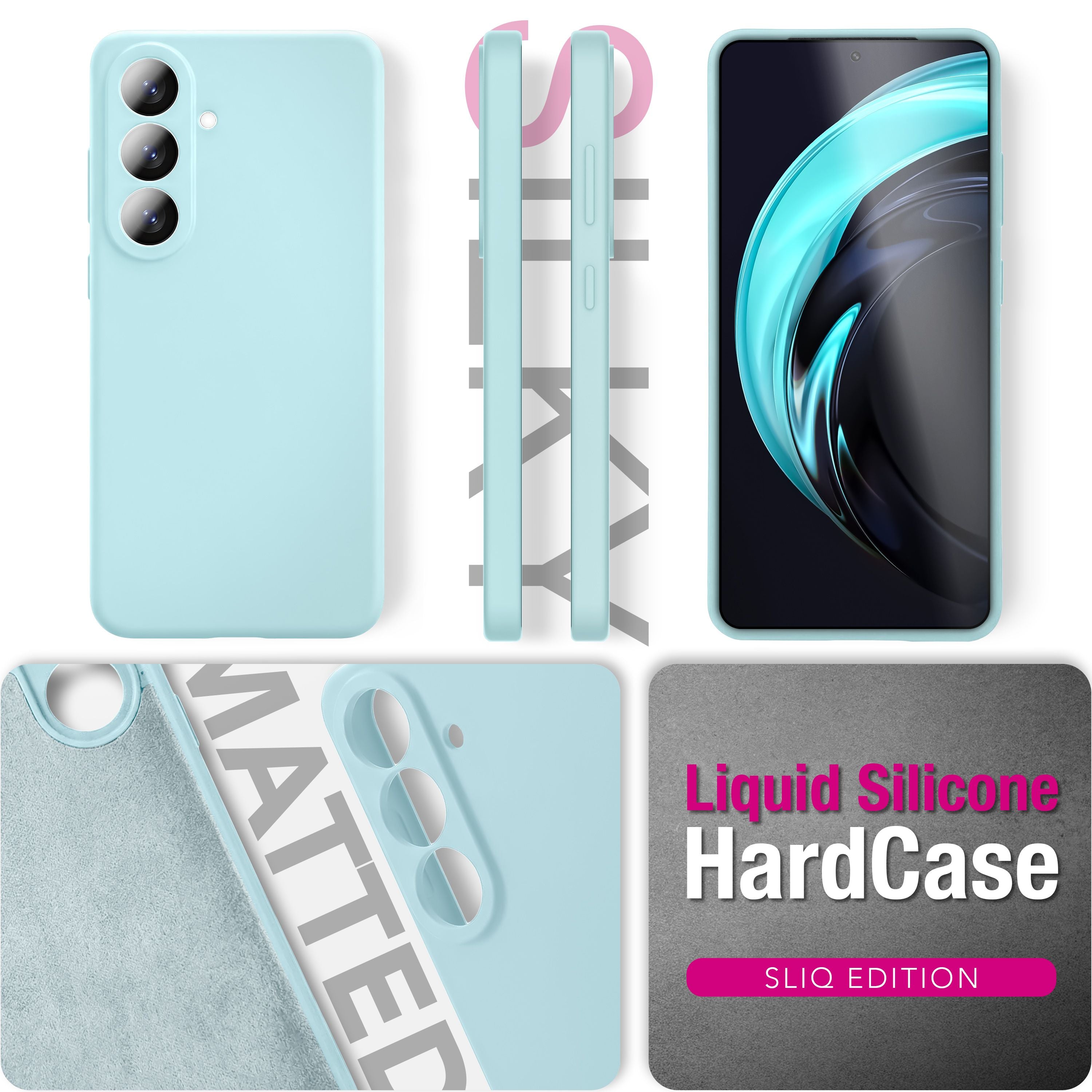NALIA Silikonhülle Samsung Galaxy S26 Case samtig griffig Kameraschutz stoßfest Seidenrosa NALIA Protective Hülle