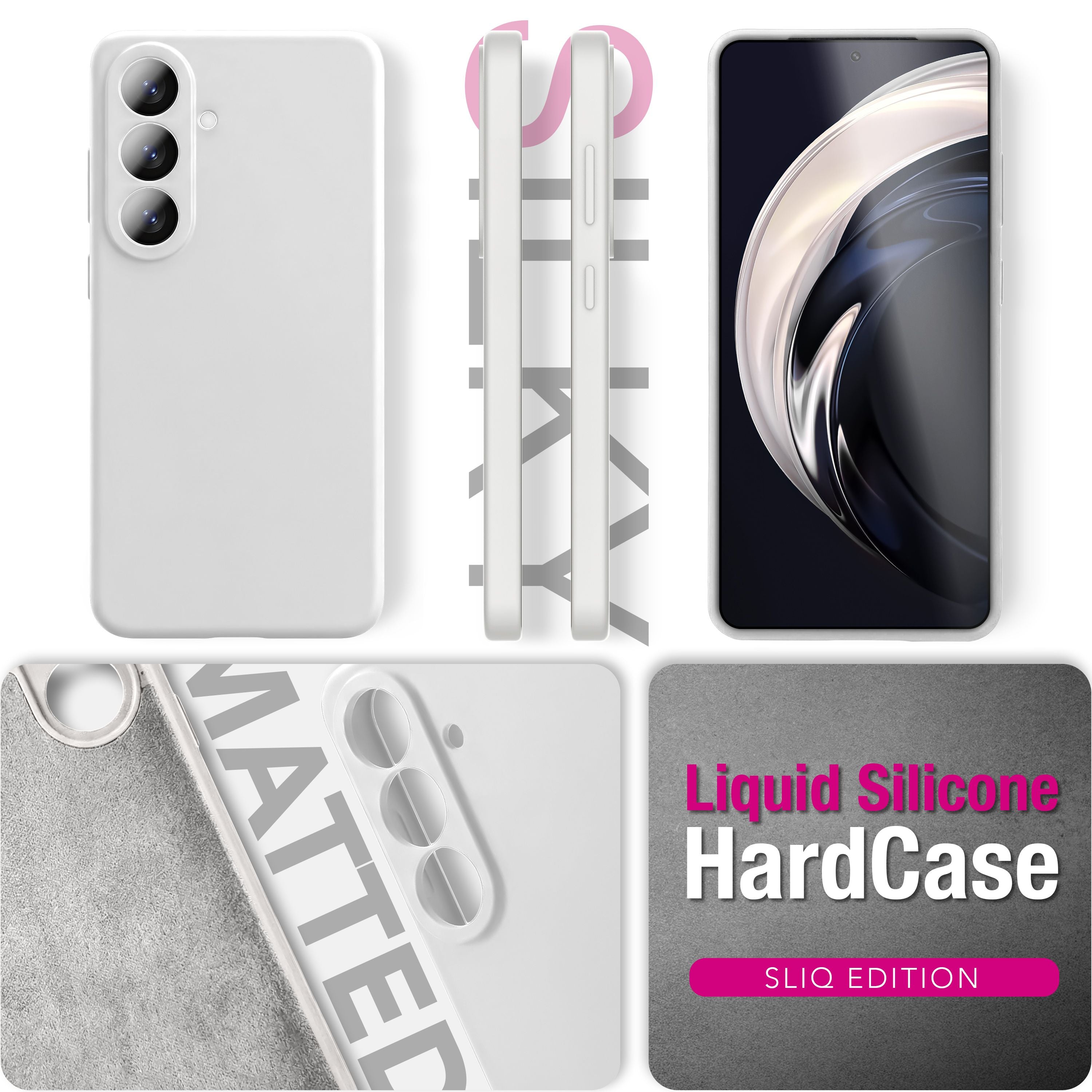 NALIA Silikonhülle Samsung Galaxy S26 Case samtig griffig Kameraschutz stoßfest Seidenrosa NALIA Protective Hülle