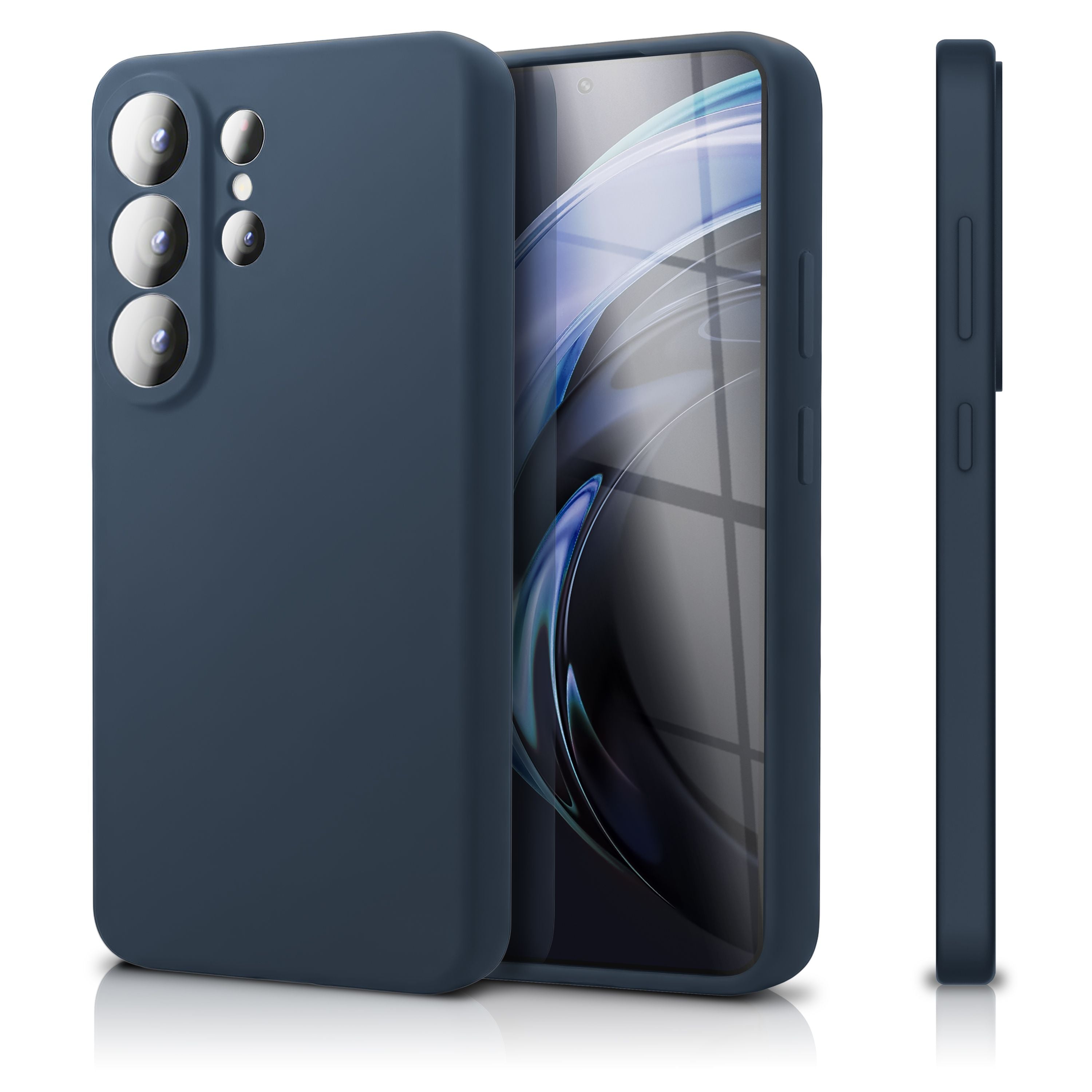 NALIA Silikonhülle Samsung Galaxy S26 Ultra Case samtig griffig Kameraschutz Tiefseeblau NALIA Protective Hülle