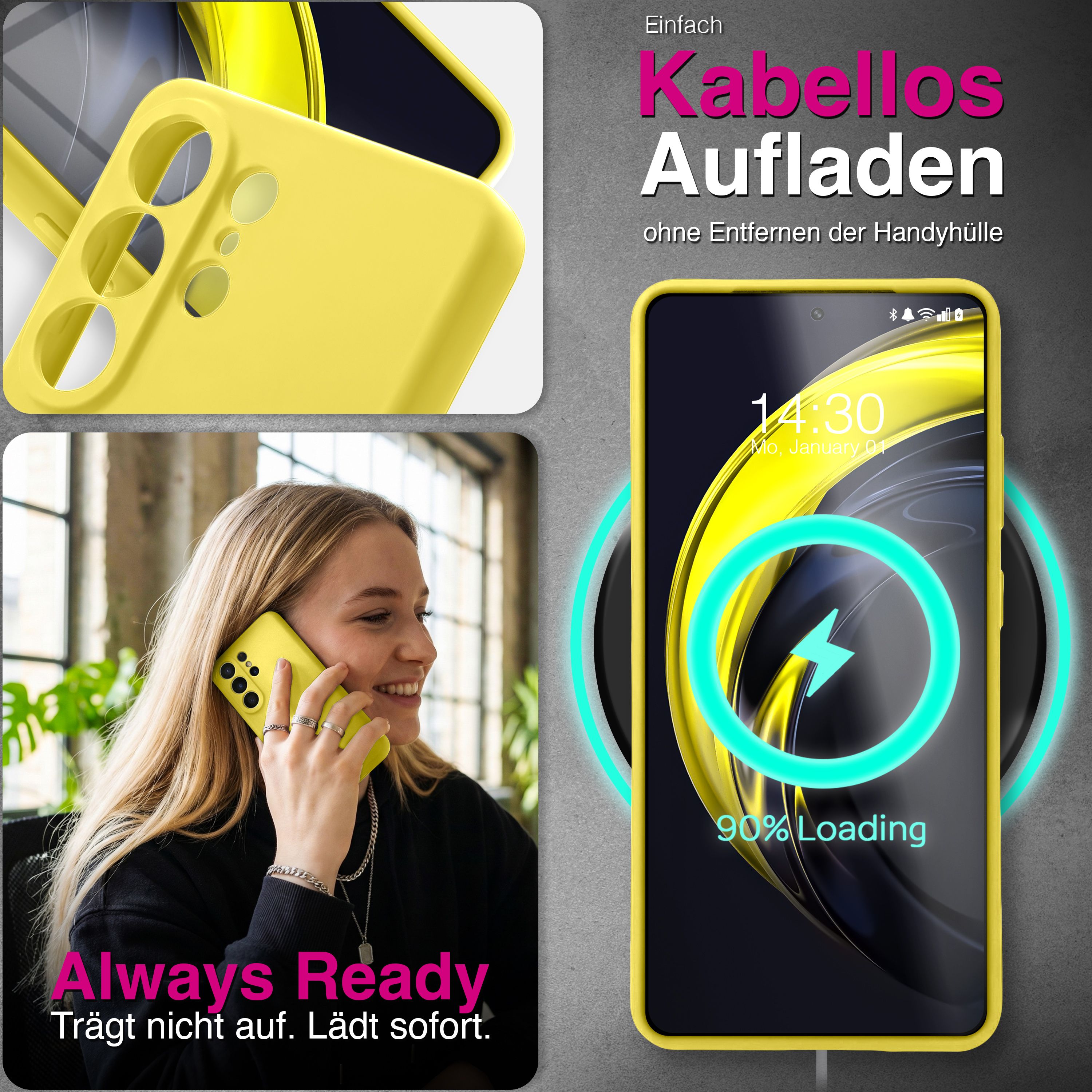 NALIA Silikonhülle Samsung Galaxy S26 Ultra Case samtig griffig Kameraschutz Waldnacht Grün NALIA Protective Hülle