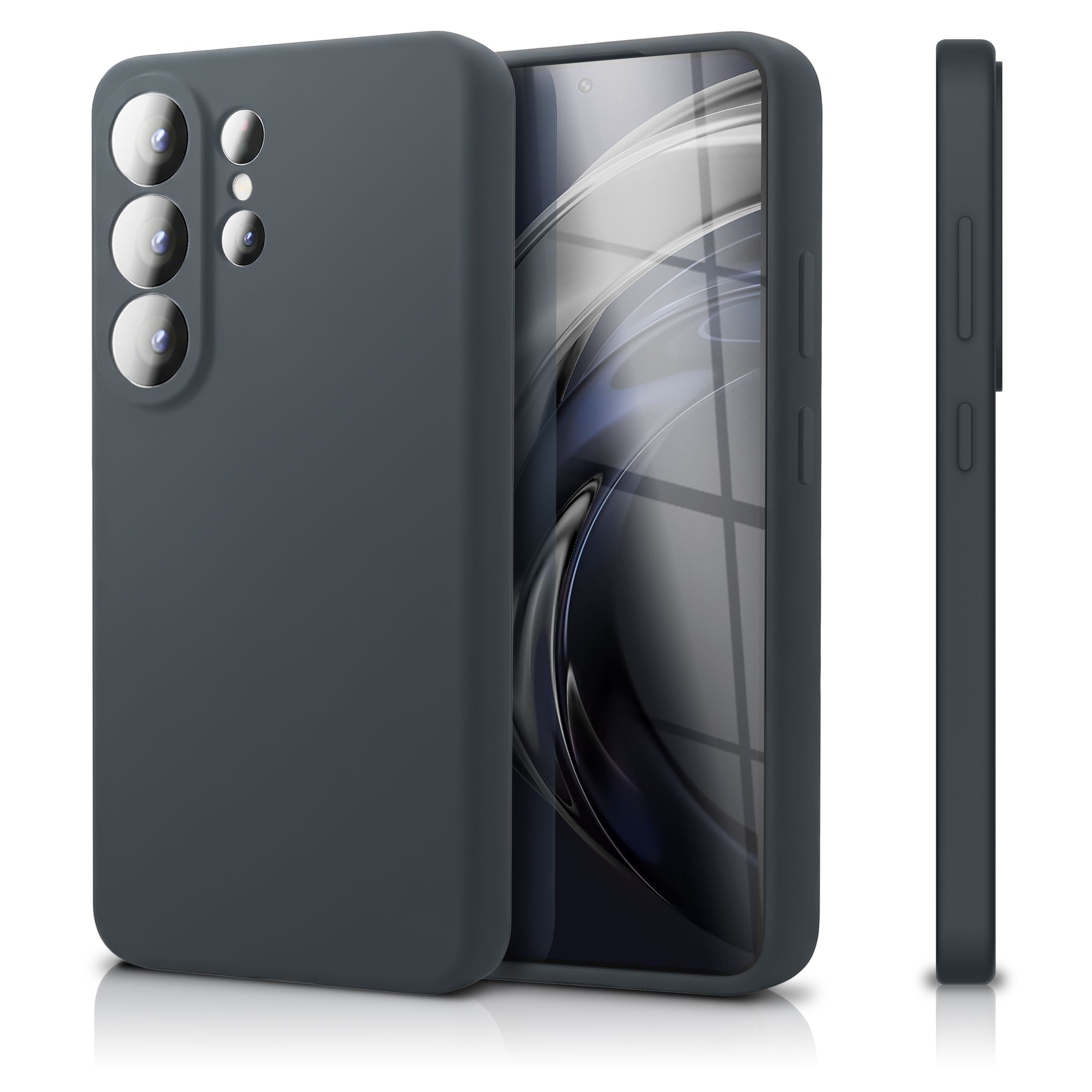 NALIA Silikonhülle Samsung Galaxy S26 Ultra Case samtig griffig Kameraschutz Aschgrau NALIA Protective Hülle