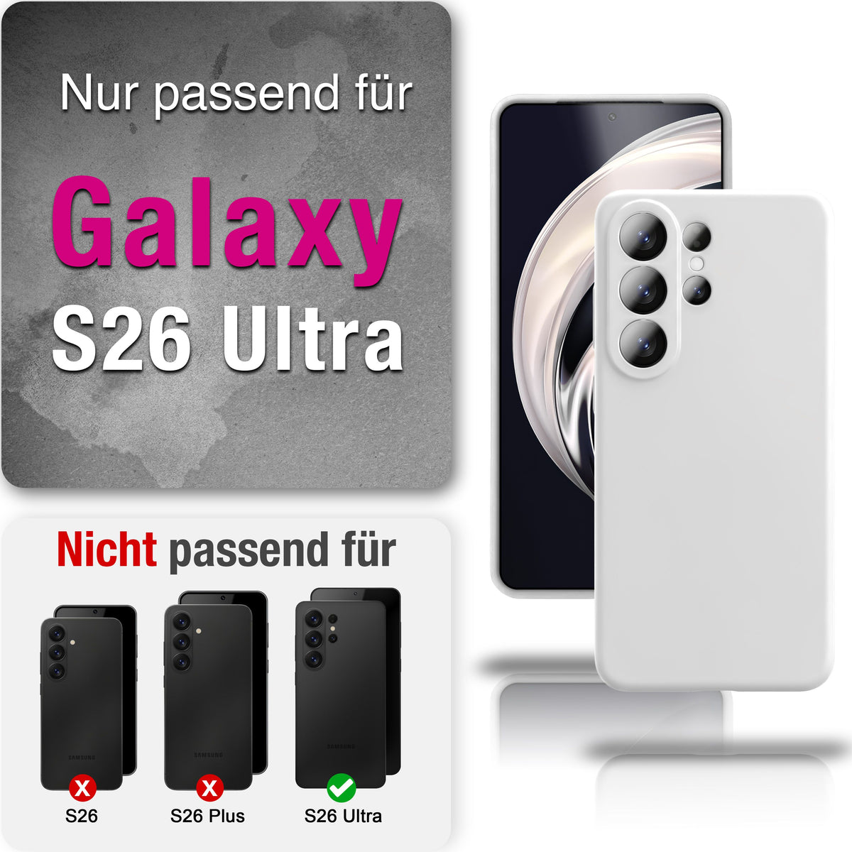 NALIA Silikonhülle für Samsung Galaxy S26 Ultra – Kameraschutz & Innenfutter – PHOENIX (Soft-Touch Case) – Marke aus Berlin Waldnacht Grün NALIA Protective Hülle