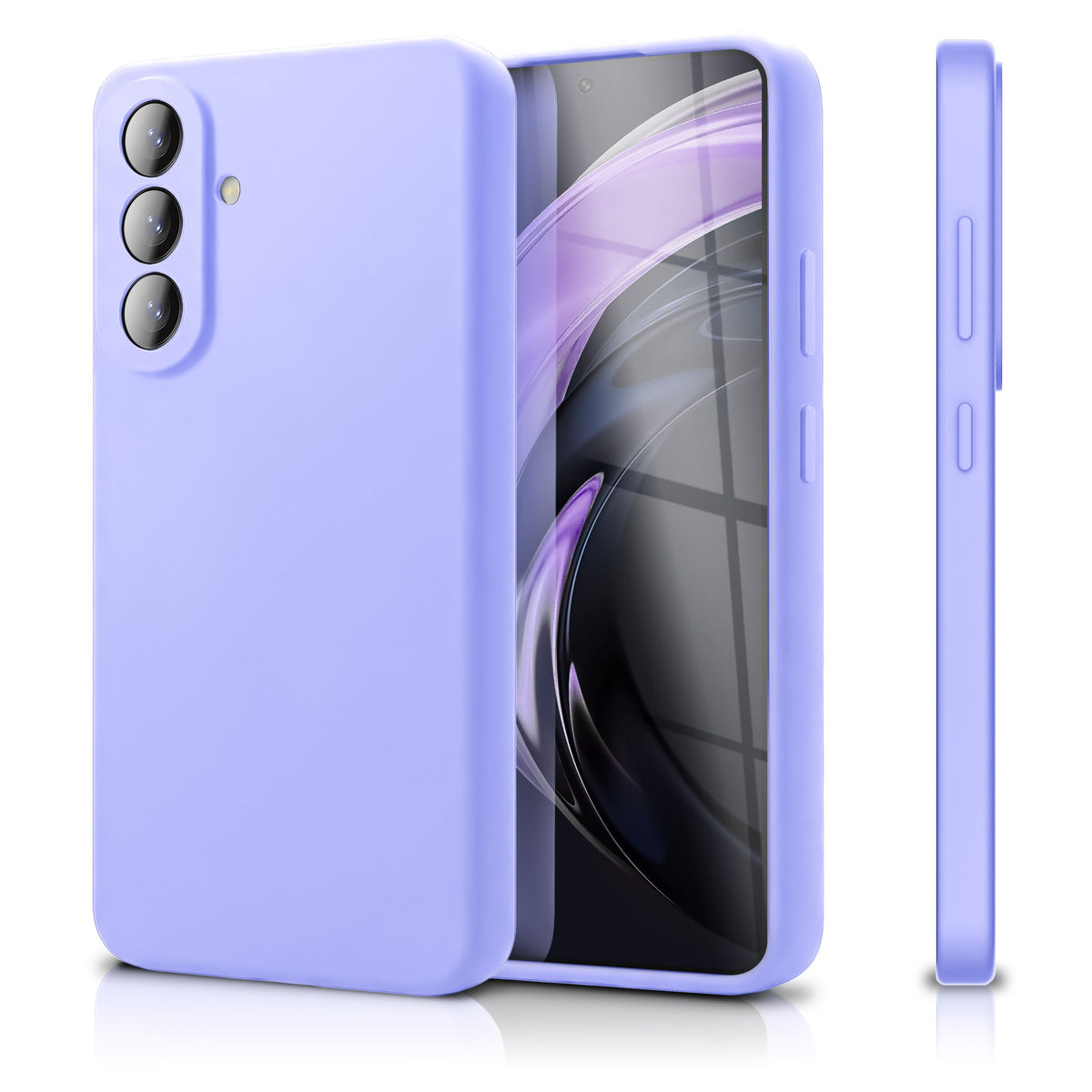 NALIA Silikonhülle für Samsung Galaxy A57 – Kameraschutz & Innenfutter – PHOENIX (Soft-Touch Case) – Marke aus Berlin Lavendel NALIA Protective Hülle