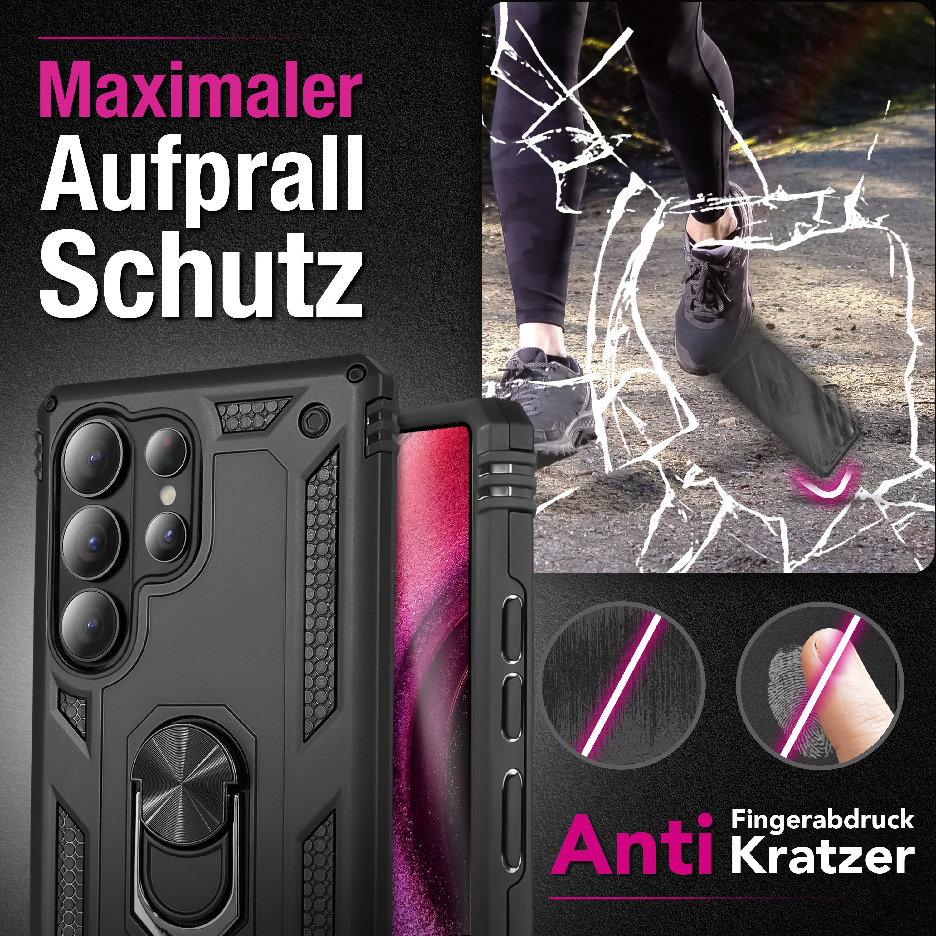 NALIA Outdoor Ring Hülle Samsung Galaxy S26 Ultra Case 360° stoßfest Default Title NALIA Outdoor Hülle
