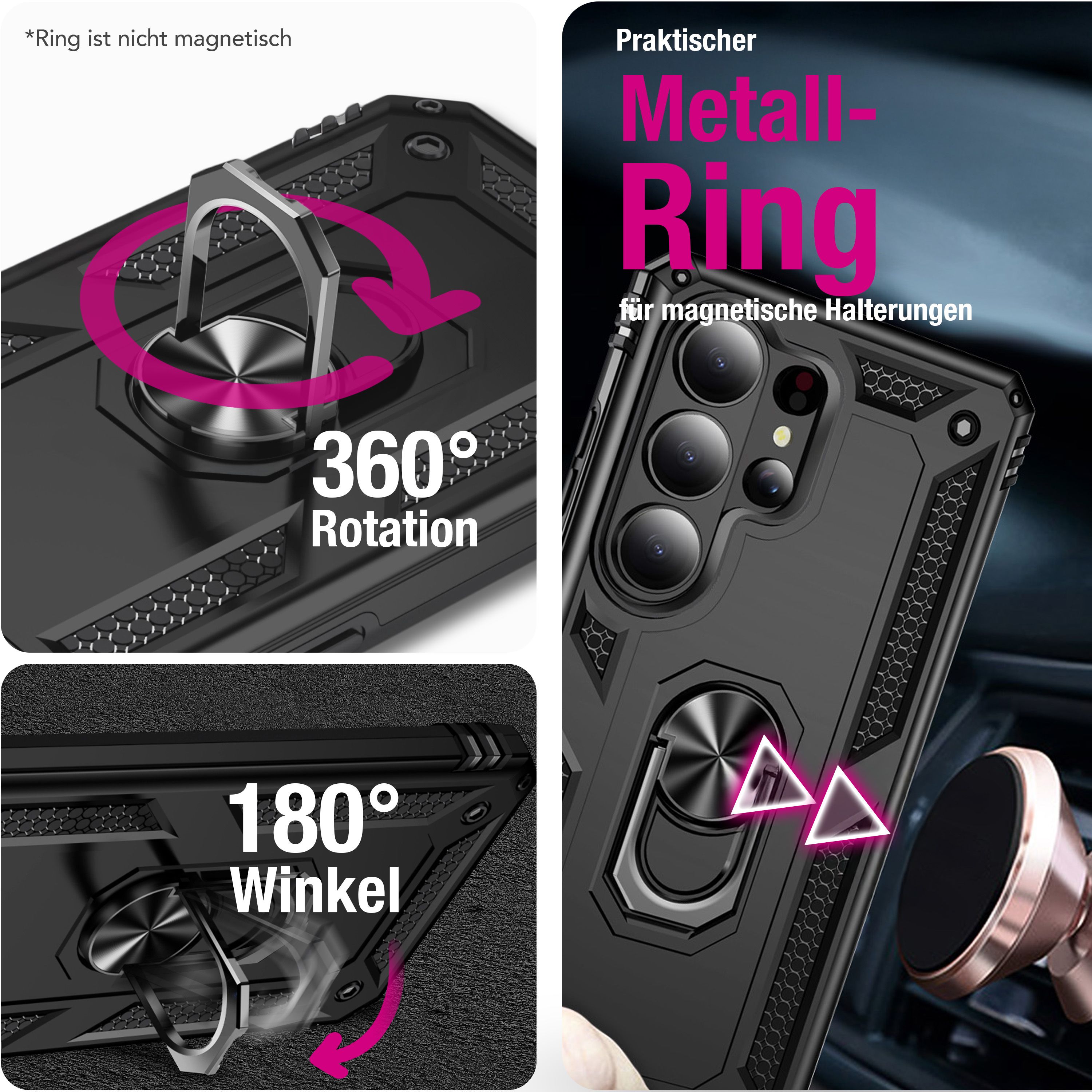 NALIA Outdoor Ring Hülle Samsung Galaxy S26 Ultra Case 360° stoßfest Default Title NALIA Outdoor Hülle