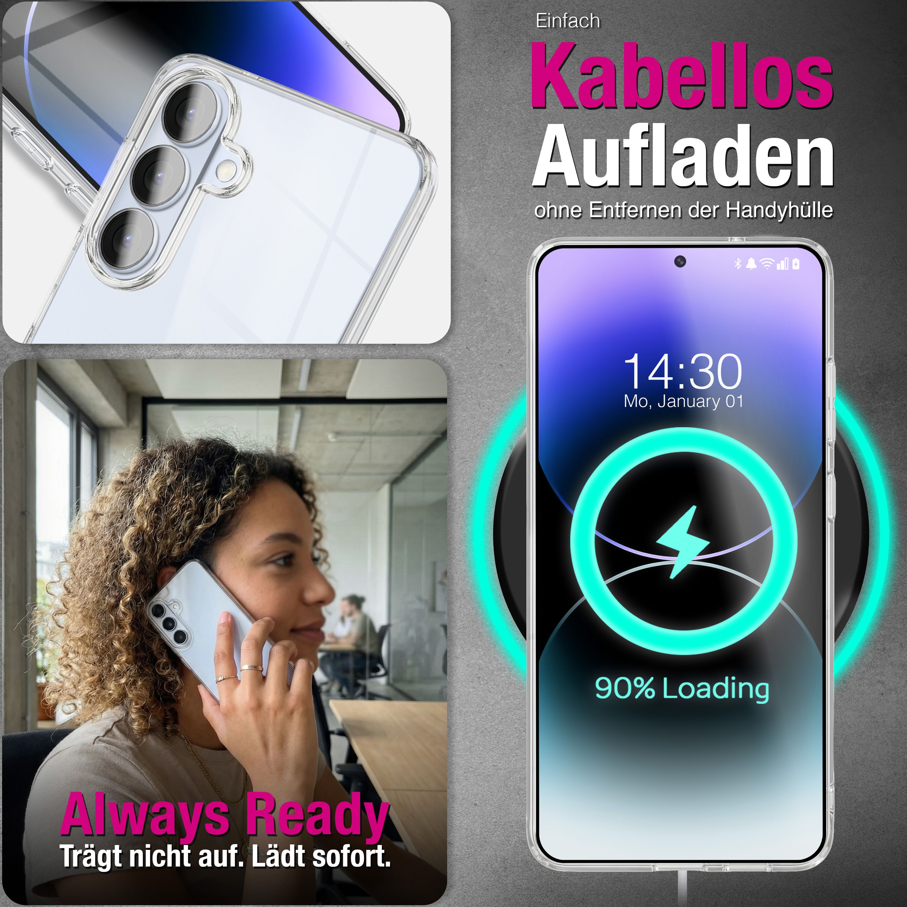 NALIA 360° Hülle für Samsung Galaxy S26 – Vorne & Hinten Schutz – 360GUARD (Full-Body Case) – Marke aus Berlin Default Title NALIA Transparente Hülle