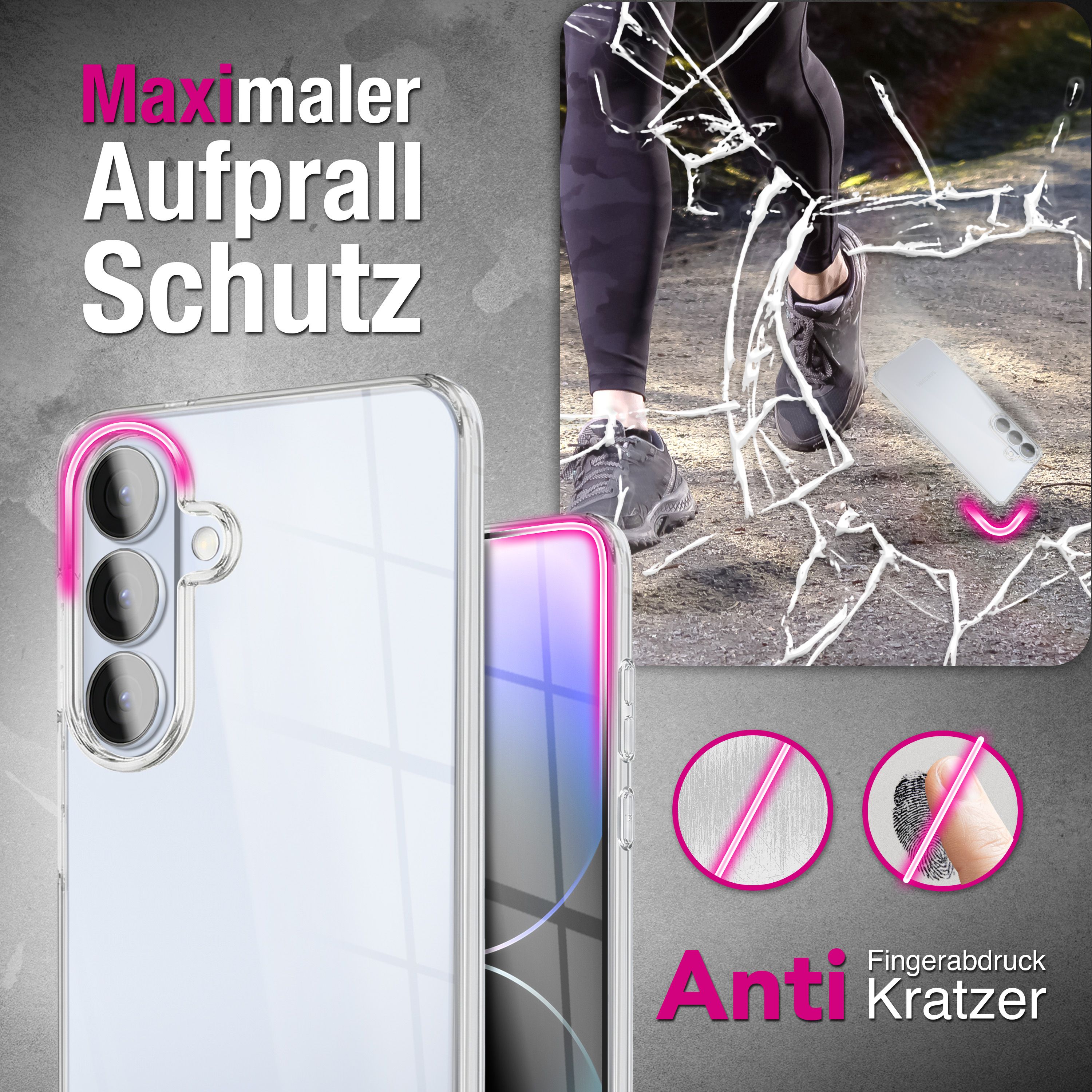 NALIA 360° Hülle für Samsung Galaxy S26 – Vorne & Hinten Schutz – 360GUARD (Full-Body Case) – Marke aus Berlin Default Title NALIA Transparente Hülle