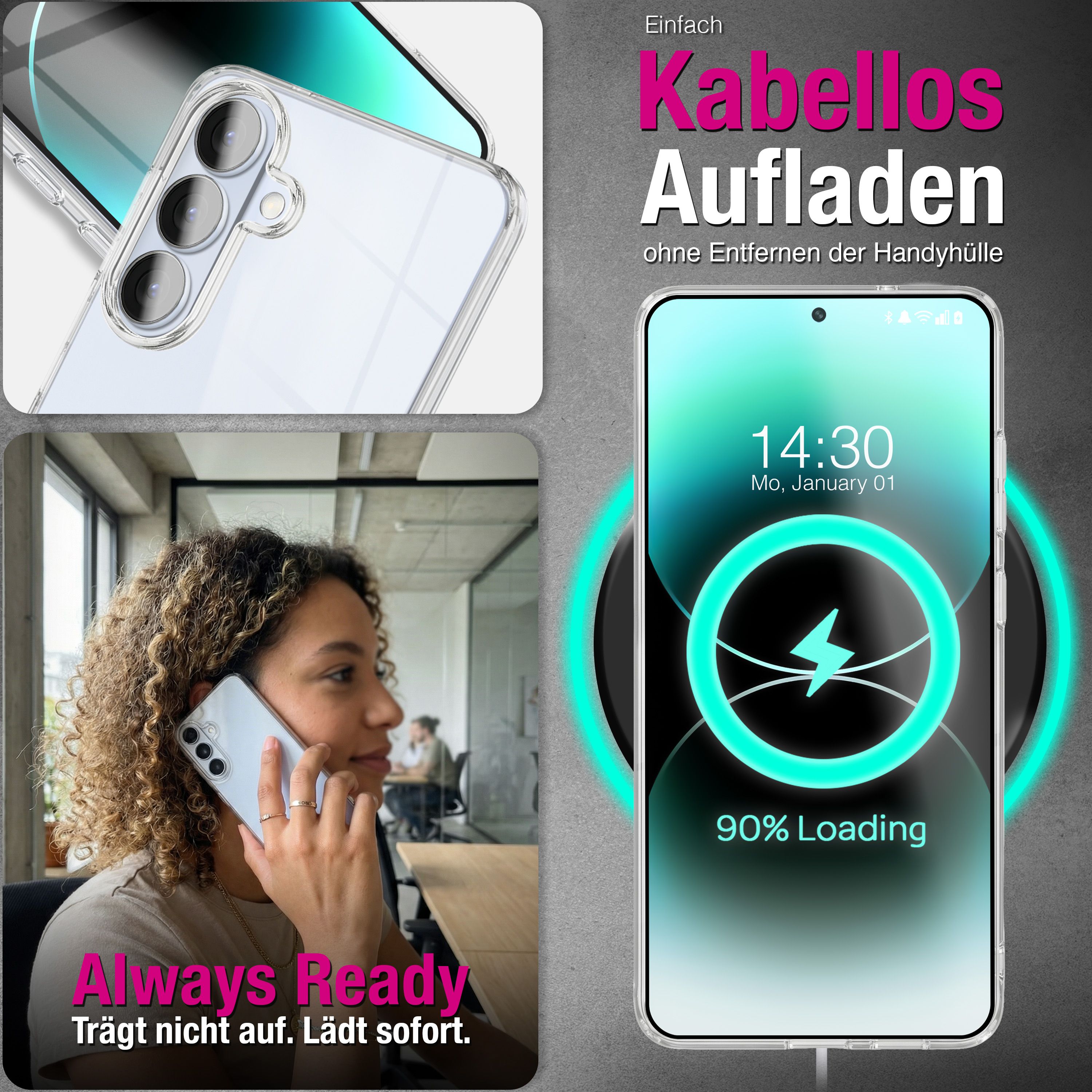 NALIA 360° Hülle für Samsung Galaxy S26 Plus – Vorne & Hinten Schutz – 360GUARD (Full-Body Case) – Marke aus Berlin Default Title NALIA Transparente Hülle