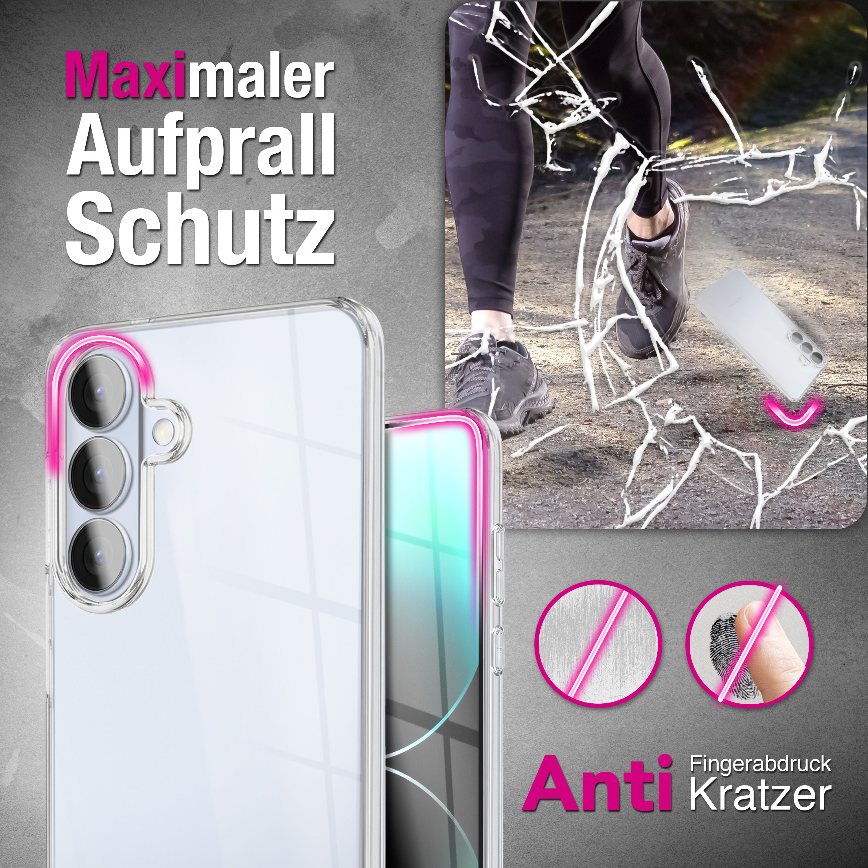 NALIA 360° Hülle für Samsung Galaxy S26 Plus – Vorne & Hinten Schutz – 360GUARD (Full-Body Case) – Marke aus Berlin Default Title NALIA Transparente Hülle
