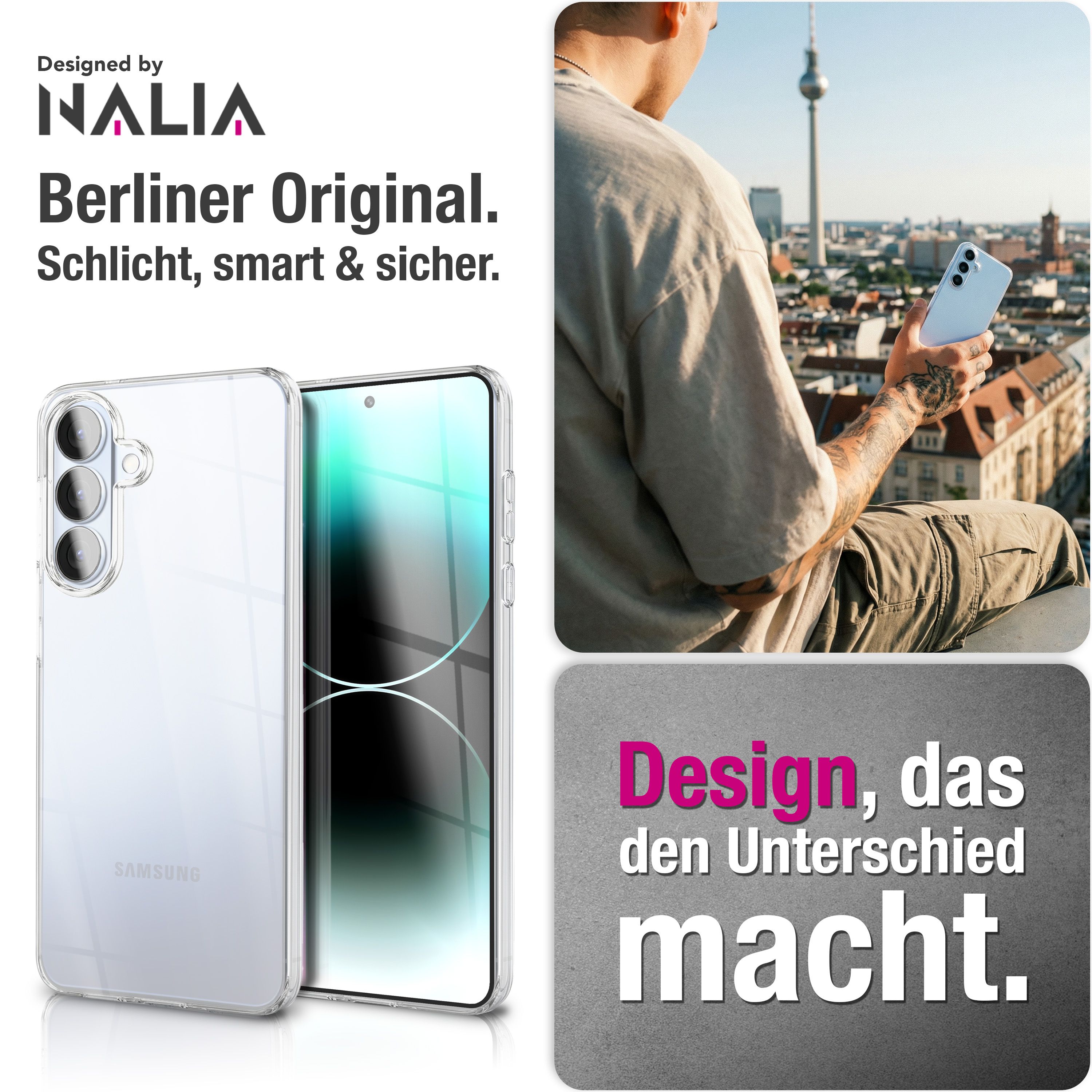 NALIA 360° Hülle für Samsung Galaxy S26 Plus – Vorne & Hinten Schutz – 360GUARD (Full-Body Case) – Marke aus Berlin Default Title NALIA Transparente Hülle