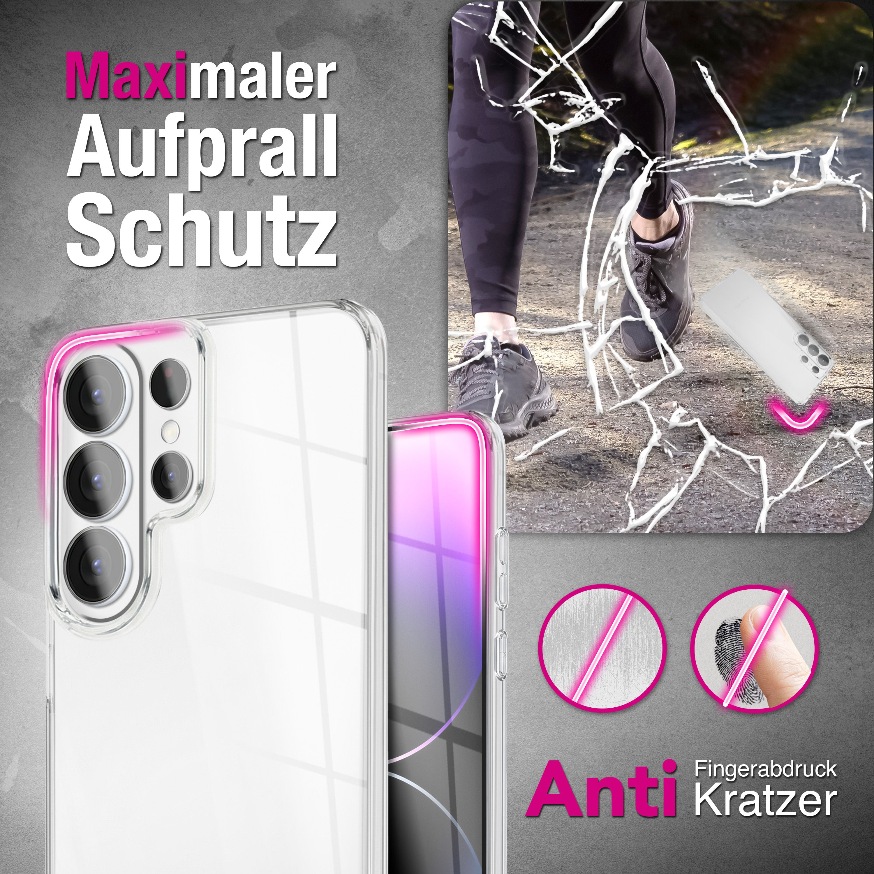 NALIA 360° Hülle für Samsung Galaxy S26 Ultra – Vorne & Hinten Schutz – 360GUARD (Full-Body Case) – Marke aus Berlin Default Title NALIA Transparente Hülle