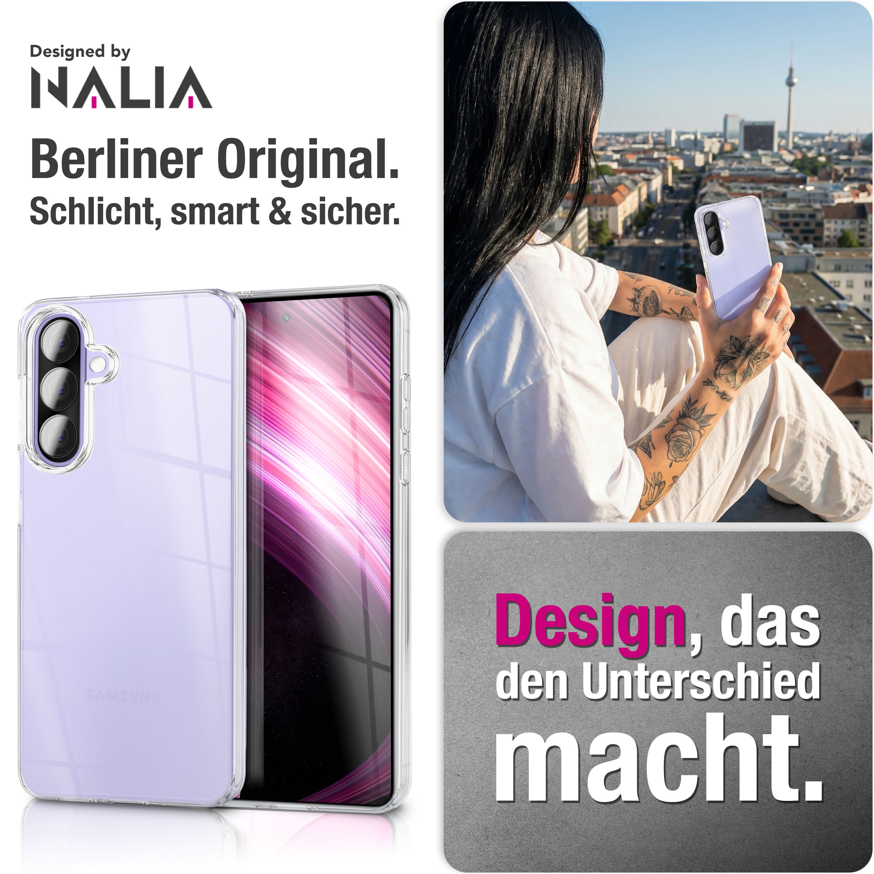 NALIA 360° Hülle Samsung Galaxy A57 Case Komplettschutz stoßfest Default Title NALIA Transparente Hülle