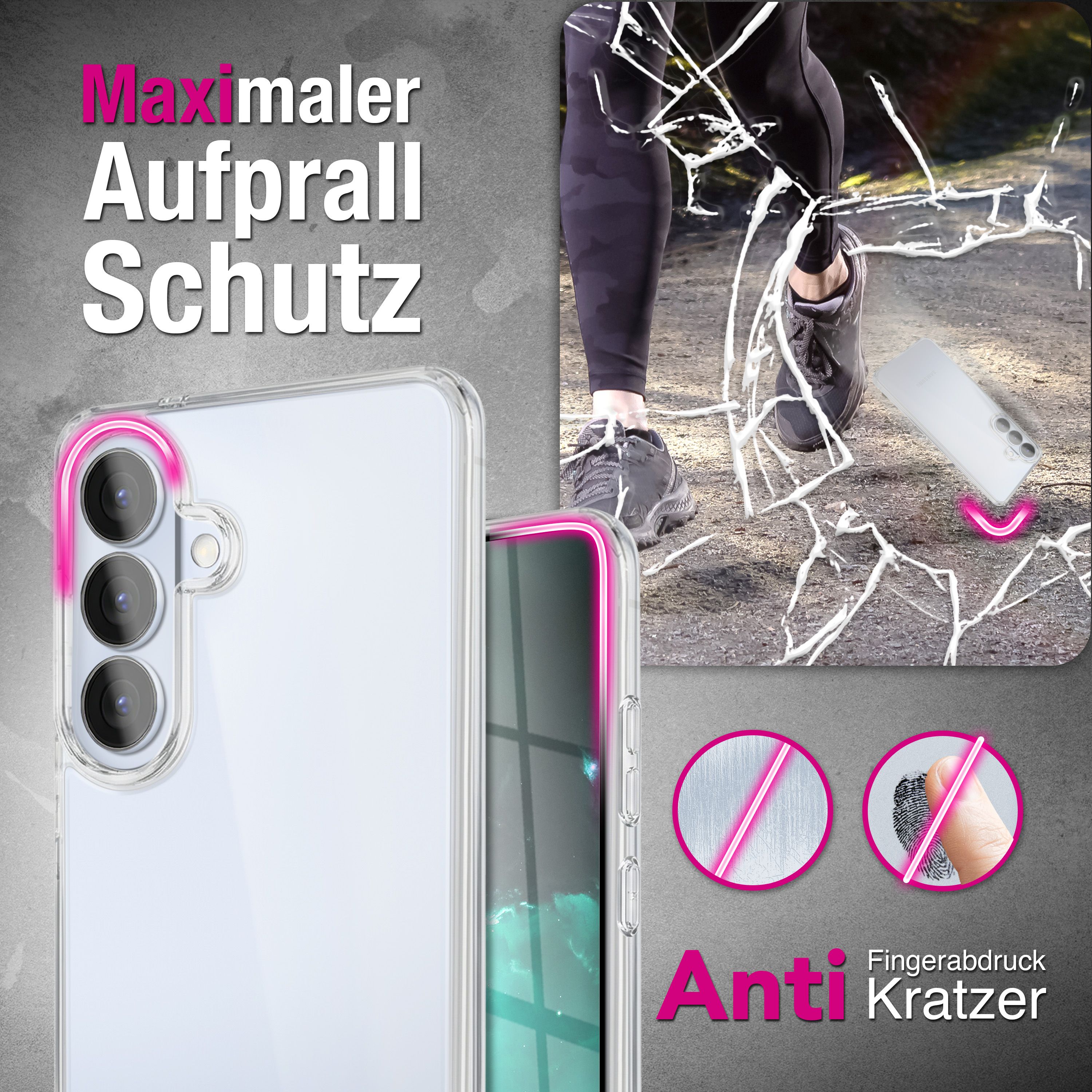 NALIA Transparente Silikonhülle Samsung Galaxy S26 Plus Case Anti-Gelb stoßfest Default Title NALIA Transparente Hülle