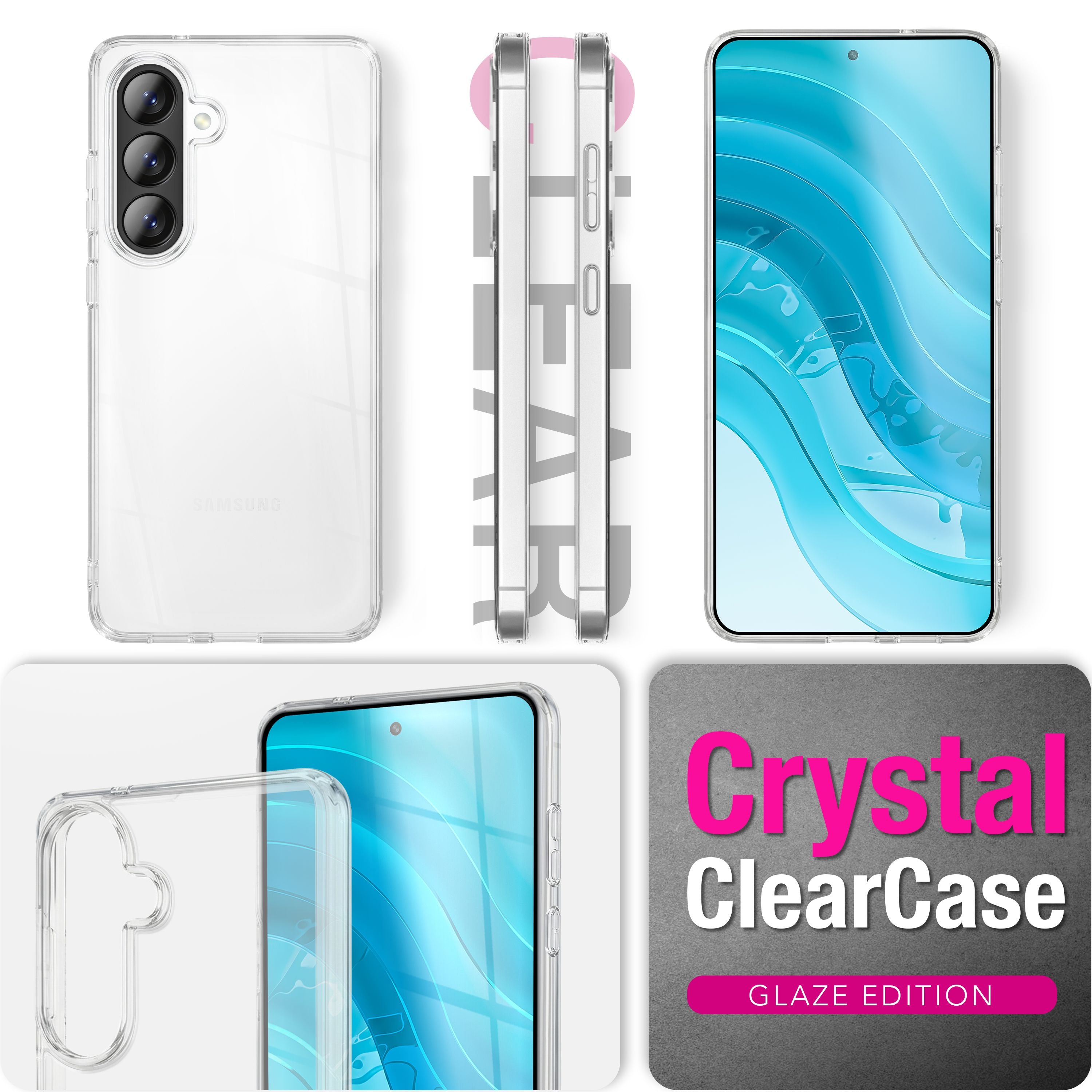 NALIA Transparente Silikonhülle Samsung Galaxy A37 Case Anti-Gelb stoßfest Default Title NALIA Transparente Hülle