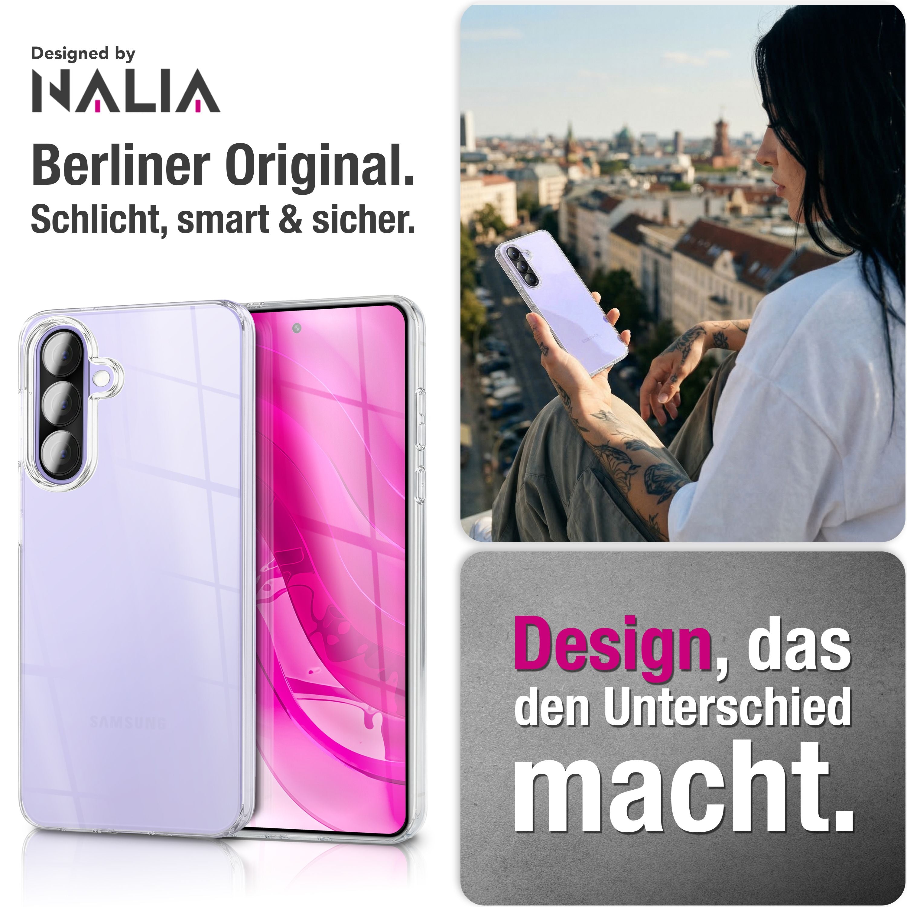 NALIA Transparente Silikonhülle Samsung Galaxy A57 Case Anti-Gelb stoßfest Default Title NALIA Transparente Hülle