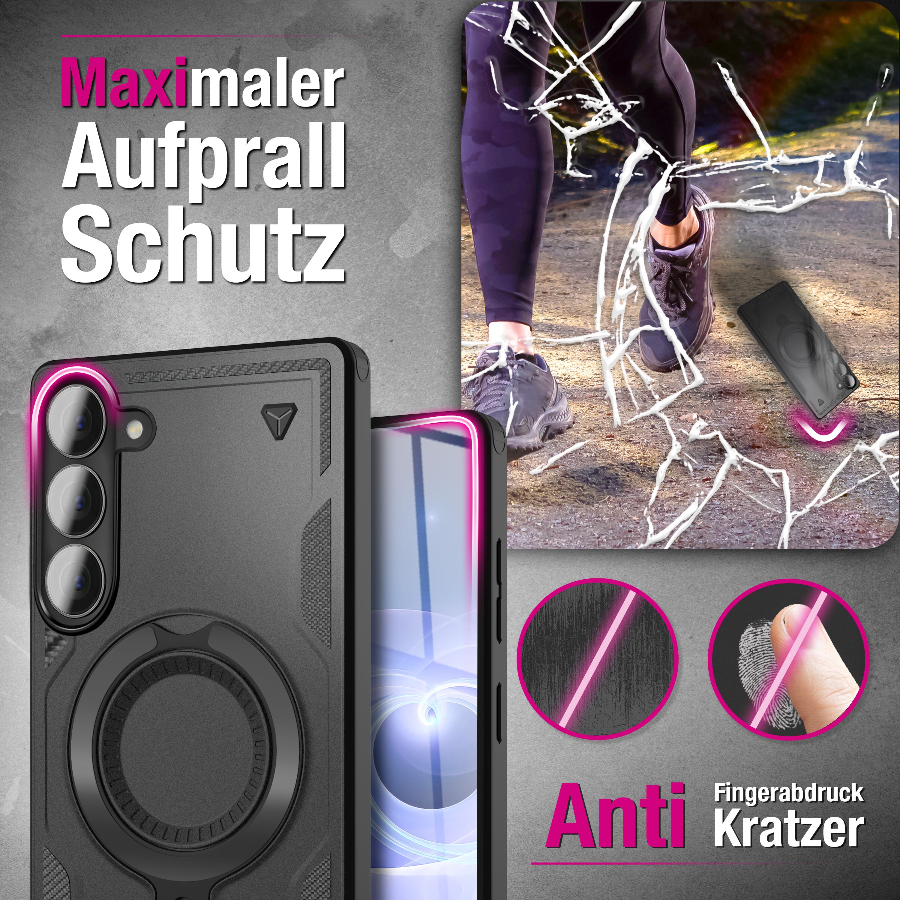 NALIA MagSafe Ring Hülle Samsung Galaxy S26 Case 360° stoßfest Default Title NALIA Outdoor Hülle