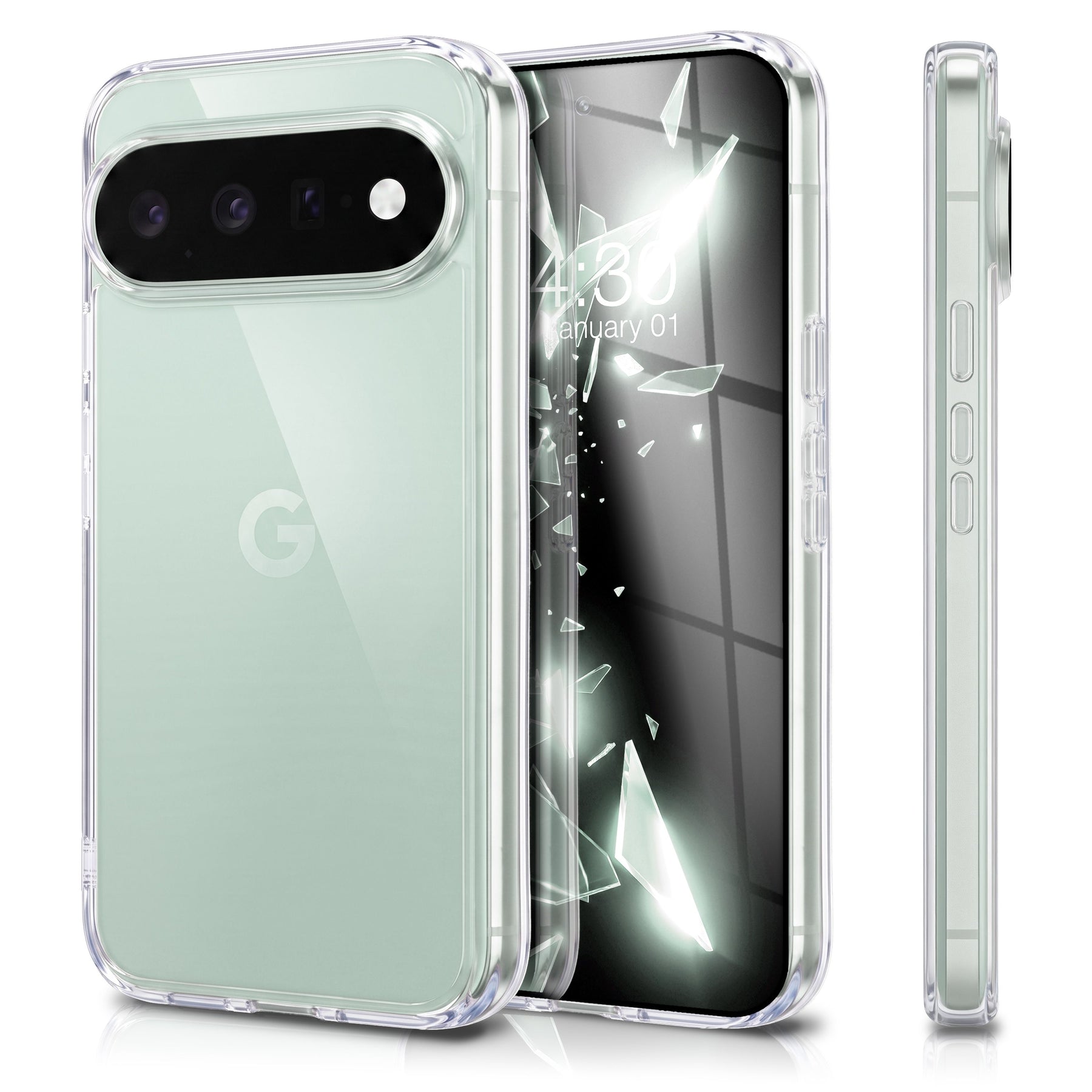 NALIA Transparente Silikonhülle für Google Pixel 11 Pro XL – Anti-Gelb & Rutschfest – GLAZE (Handyhülle Kristallklar, Schlank & Stoßfest) – Marke aus Berlin