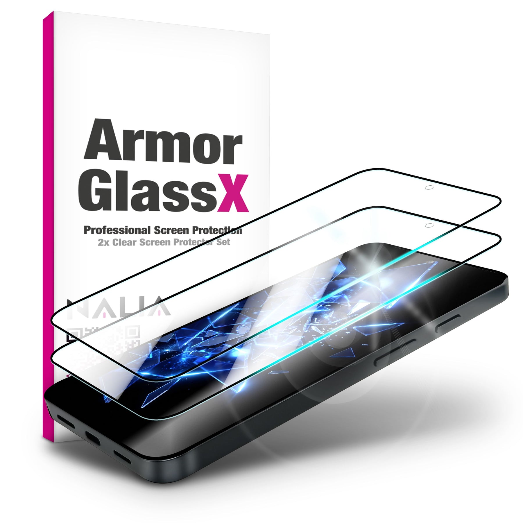 NALIA 2x Schutzglas für Google Pixel 11 / 11 Pro – Full-Screen Schutz 9H & Hüllenfreundlich – ARMORGLASSX (Display Glasfolie Transparent & 9H Härte) – Marke aus Berlin