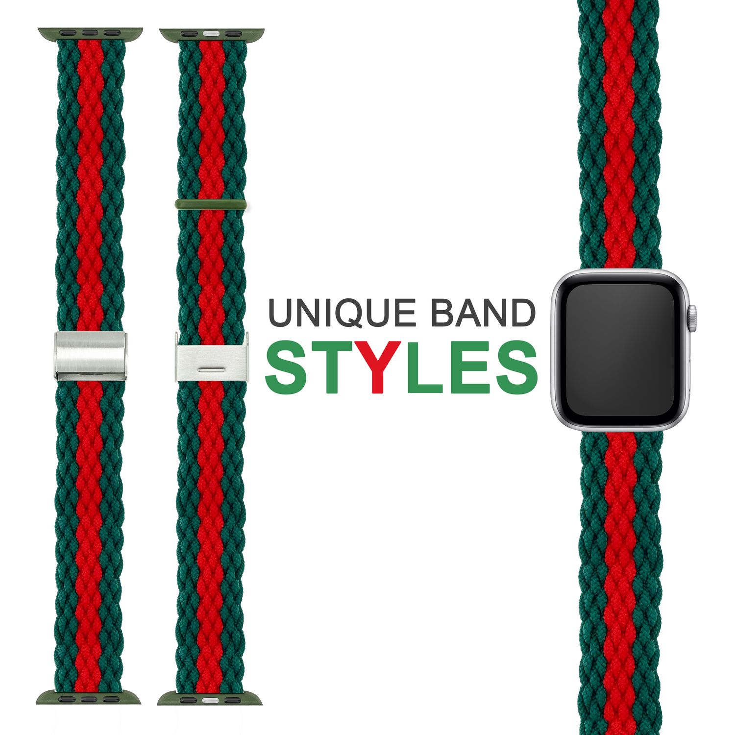 Armband für Apple Watch Ultra/SE/8/7/6/5/4/3/2/1, 42/44/45/49mm Geflochten