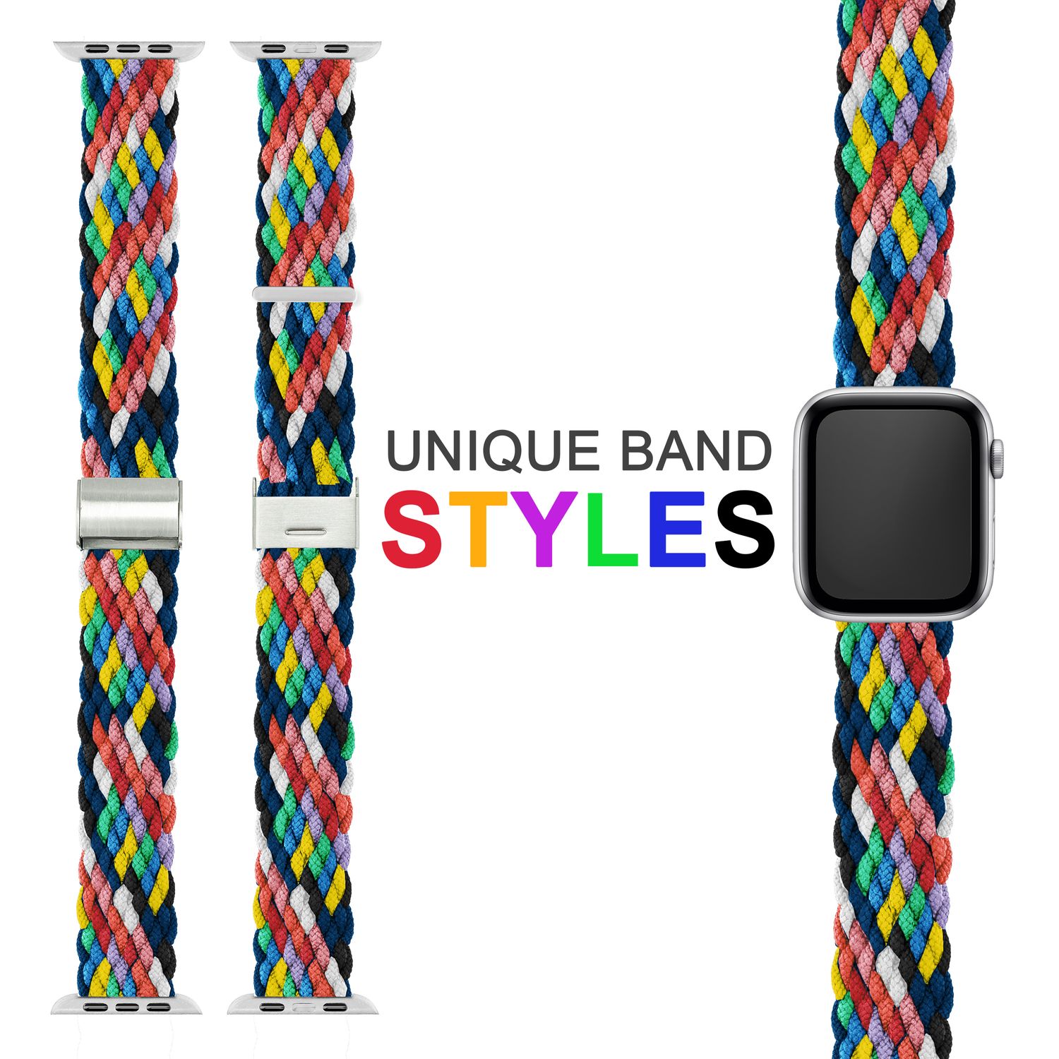 Armband für Apple Watch Ultra/SE/8/7/6/5/4/3/2/1, 42/44/45/49mm Geflochten