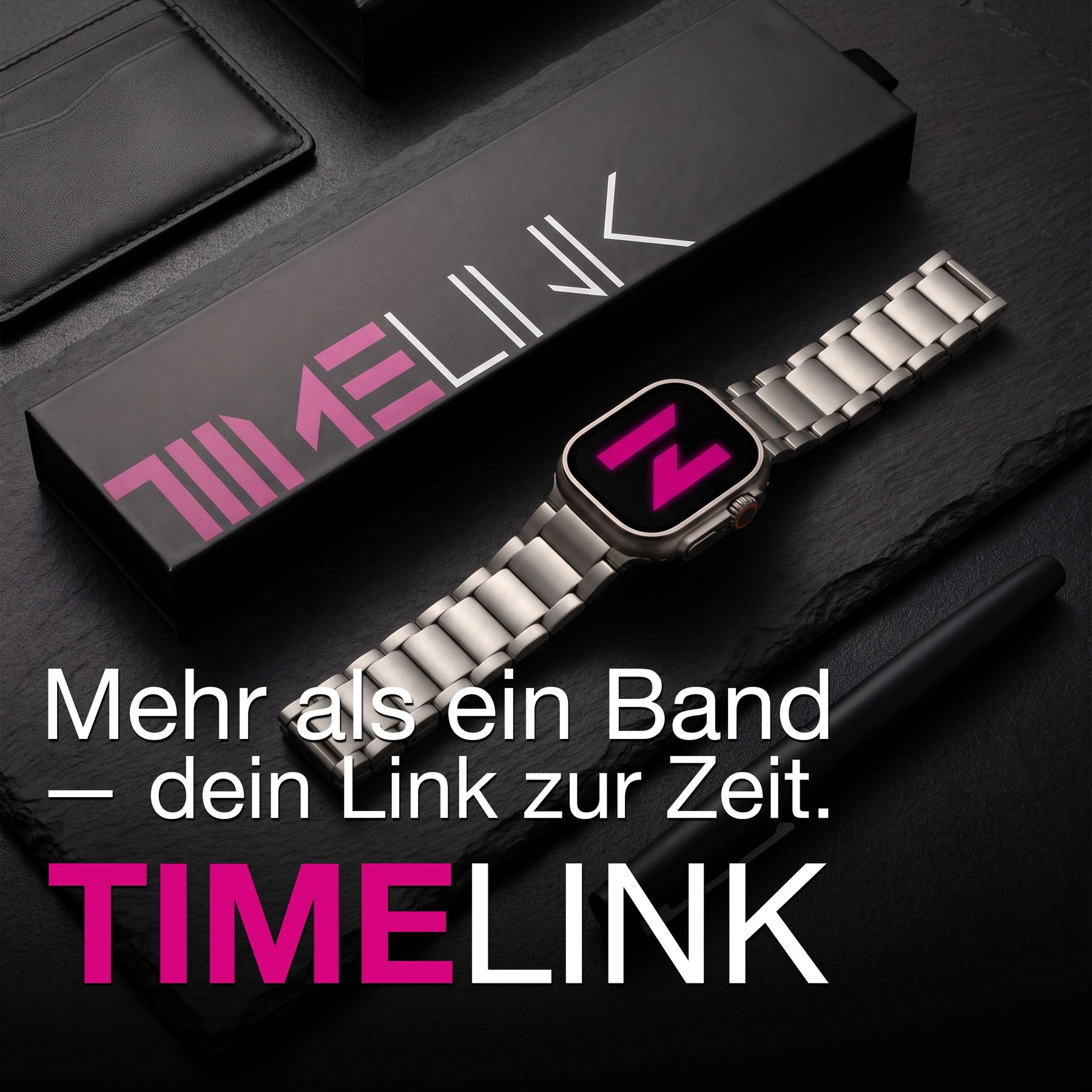 NALIA Argon Titan Armband kompatibel mit Apple Watch Armband iWatch Series SE/10/9/8/7/6/5/4/3/2/1, 38/40/41/42mm, Metall Ersatzarmband mit Faltschließe, Matt, Leicht, Rostfrei Titan Natur NALIA Metall Armband