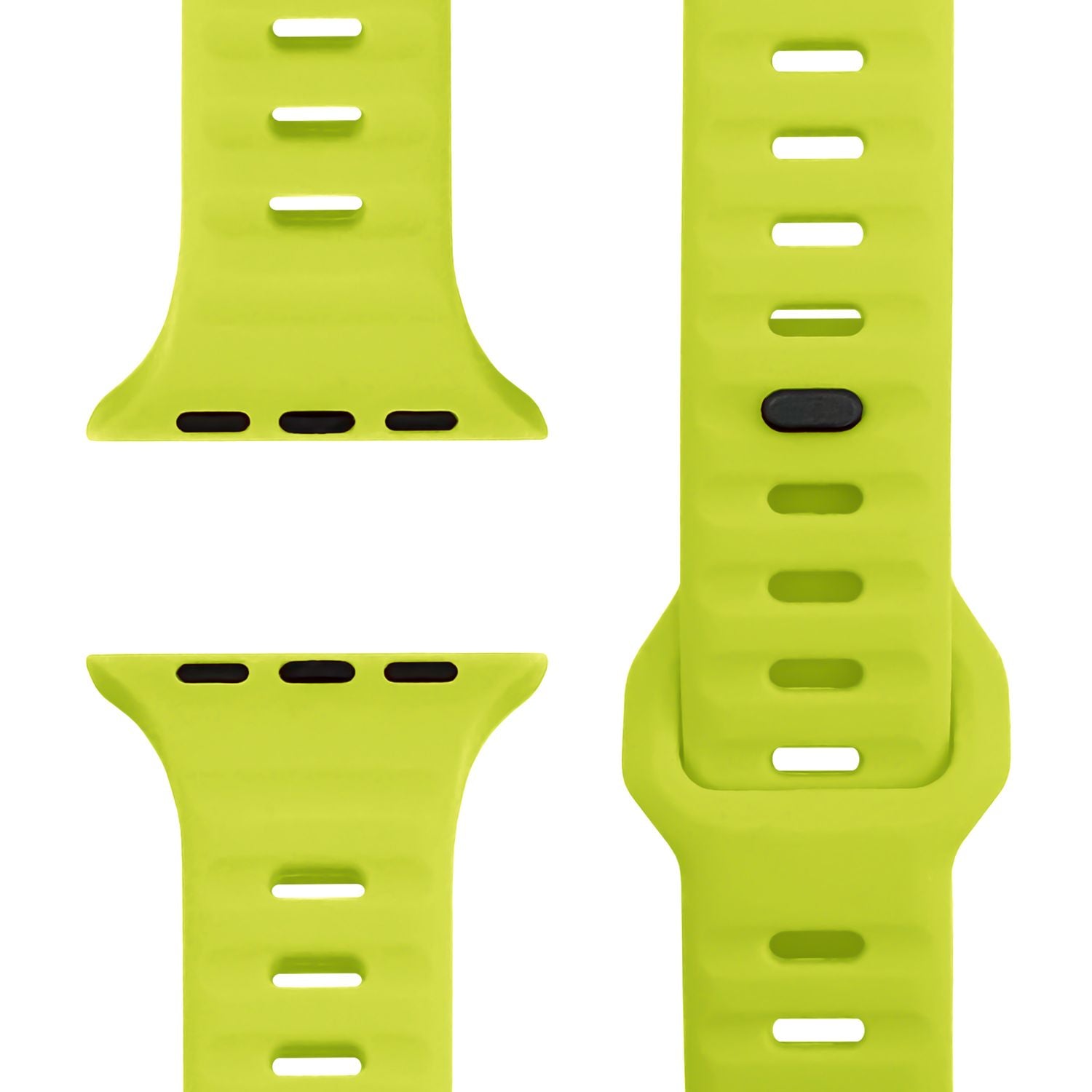 NALIA Motion Armband für Apple Watch SE/10/9/8/7/6/5/4/3/2/1, Gehäusegröße 38/40/41/42mm, Soft Silikon Ersatz Sportarmband mit Steck-Pin Verschluss