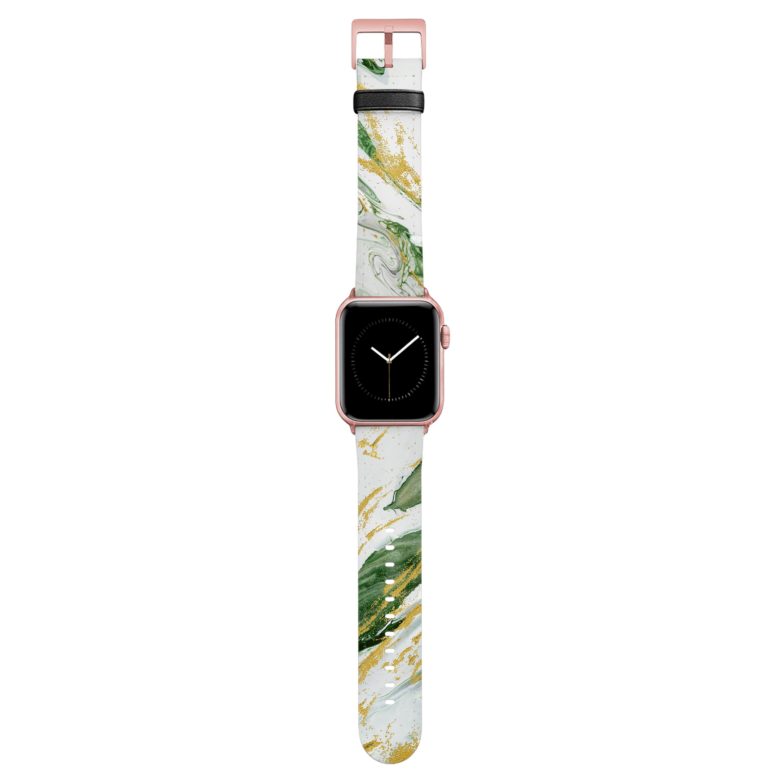 Emerald - Apple Watch Armband 38-41mm & 42 (ab Serie 10) 38-41mm & 42 (ab Serie 10) Matt Rose Gold NALIA Kunstleder Armband