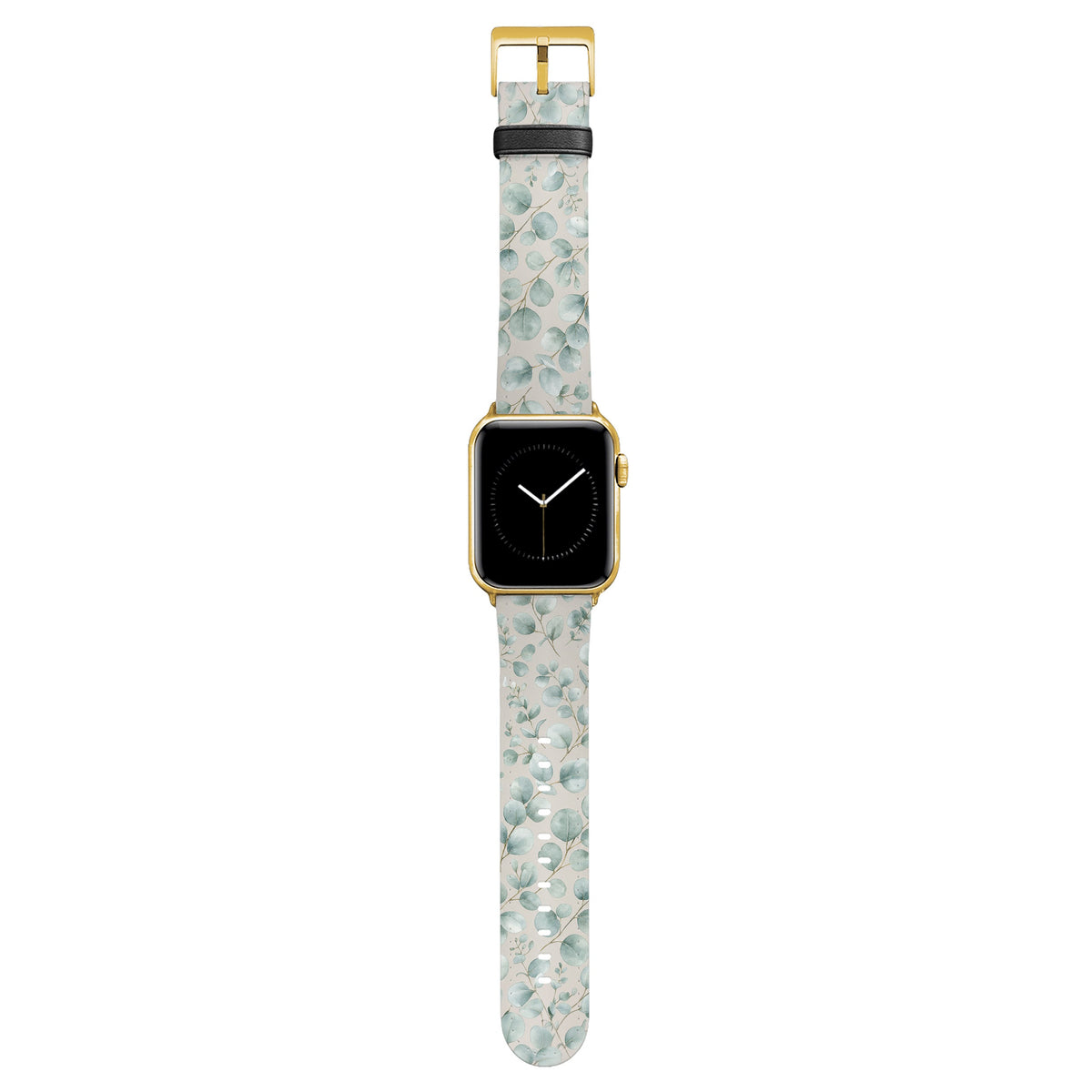 Haze - Apple Watch Armband 44/45/46/49mm 44 45 46 49mm Matt Gold NALIA Kunstleder Armband