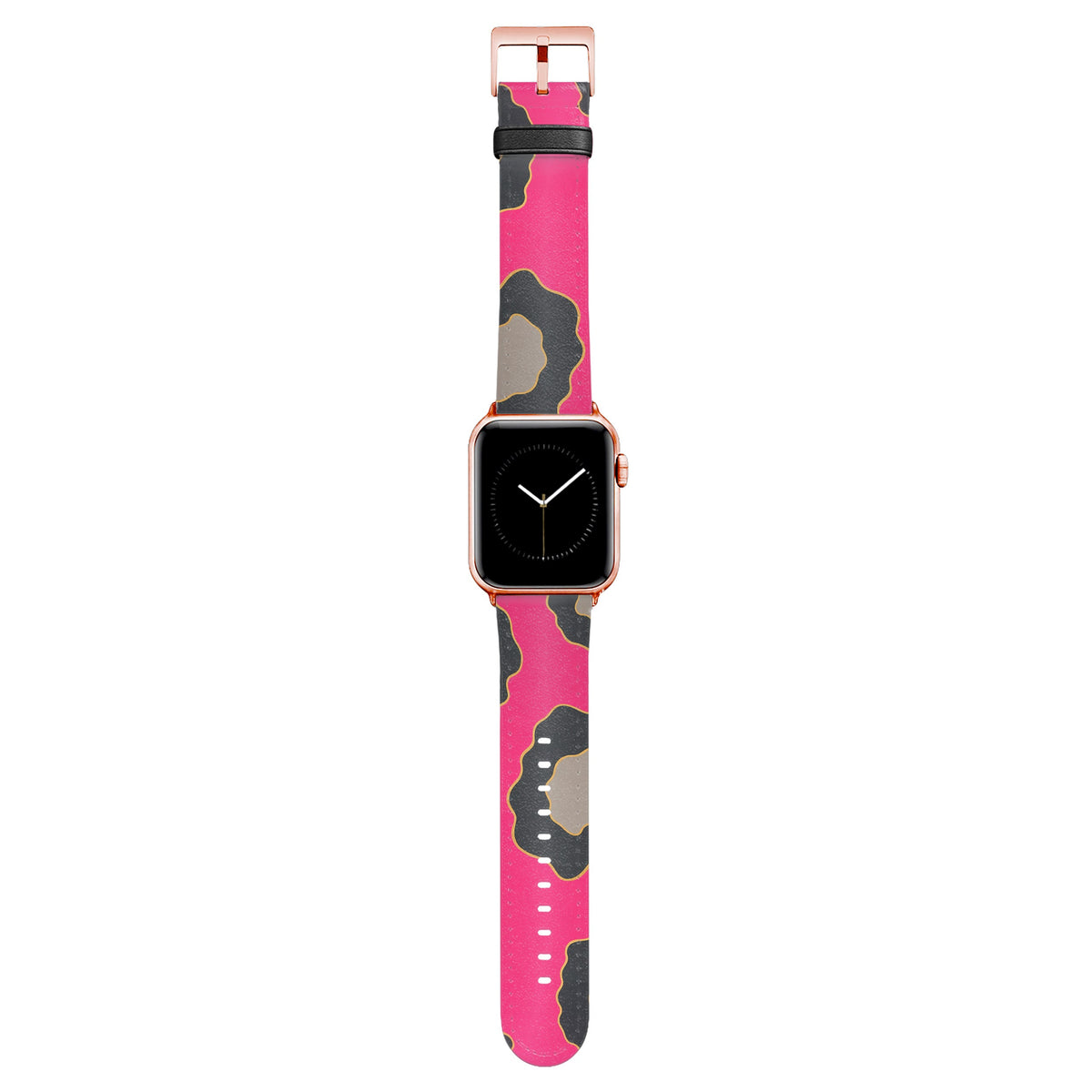 Lola - Apple Watch Armband 44/45/46/49mm 44 45 46 49mm Matt Rose Gold NALIA Kunstleder Armband