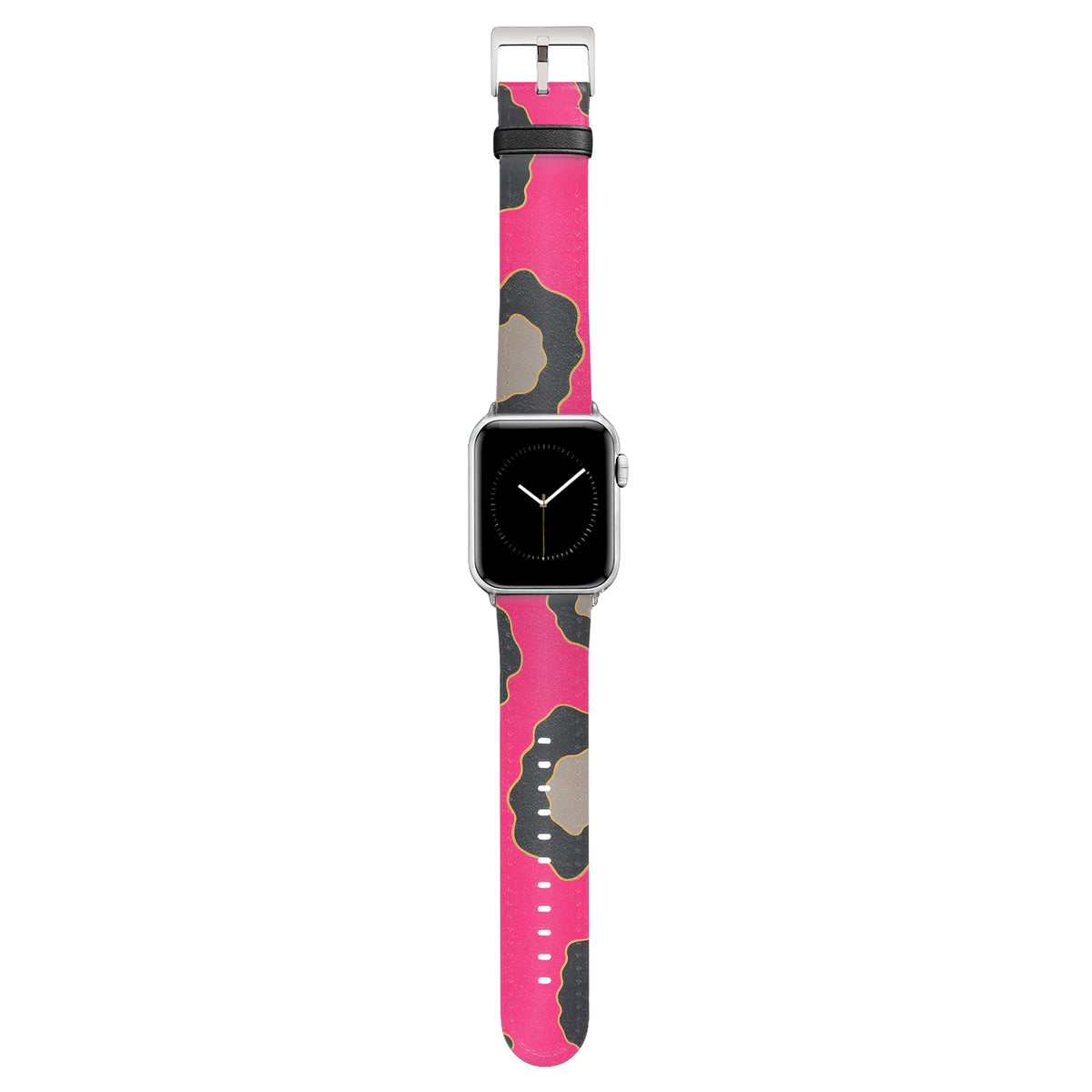 Lola - Apple Watch Armband 44/45/46/49mm 44 45 46 49mm Matt Silber NALIA Kunstleder Armband