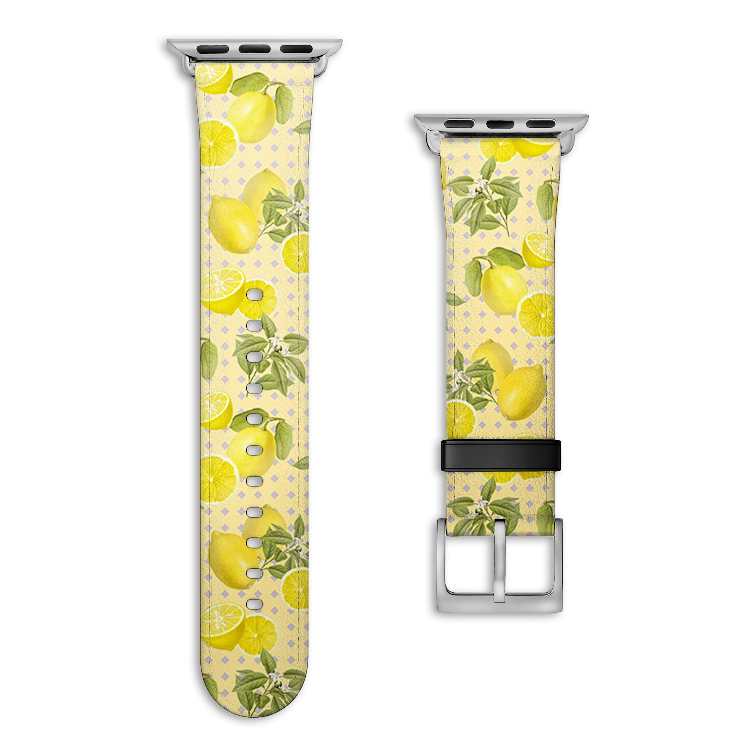 Limona - Apple Watch Armband 38-41mm & 42 (ab Serie 10) 38-41mm & 42 (ab Serie 10) Matt Silber NALIA Kunstleder Armband