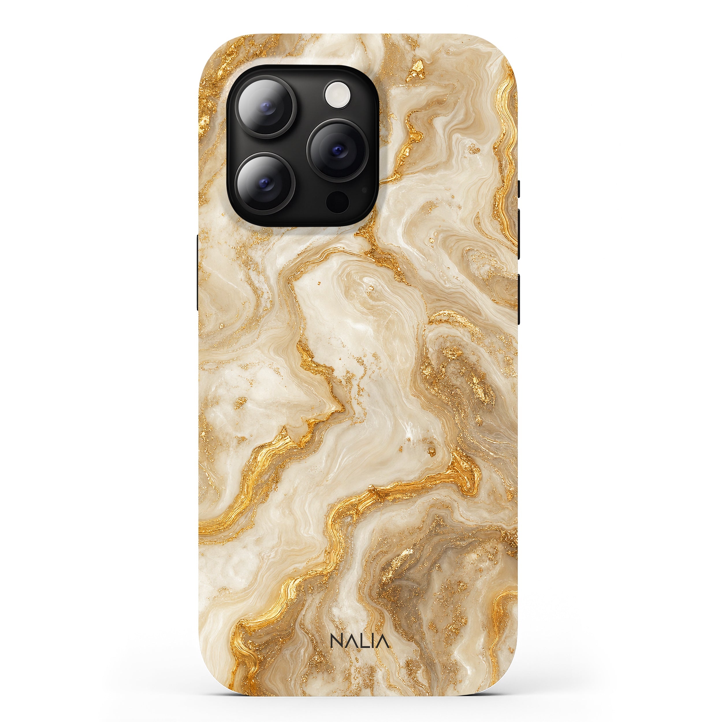 Marble_gold_cream Hülle von NALIA