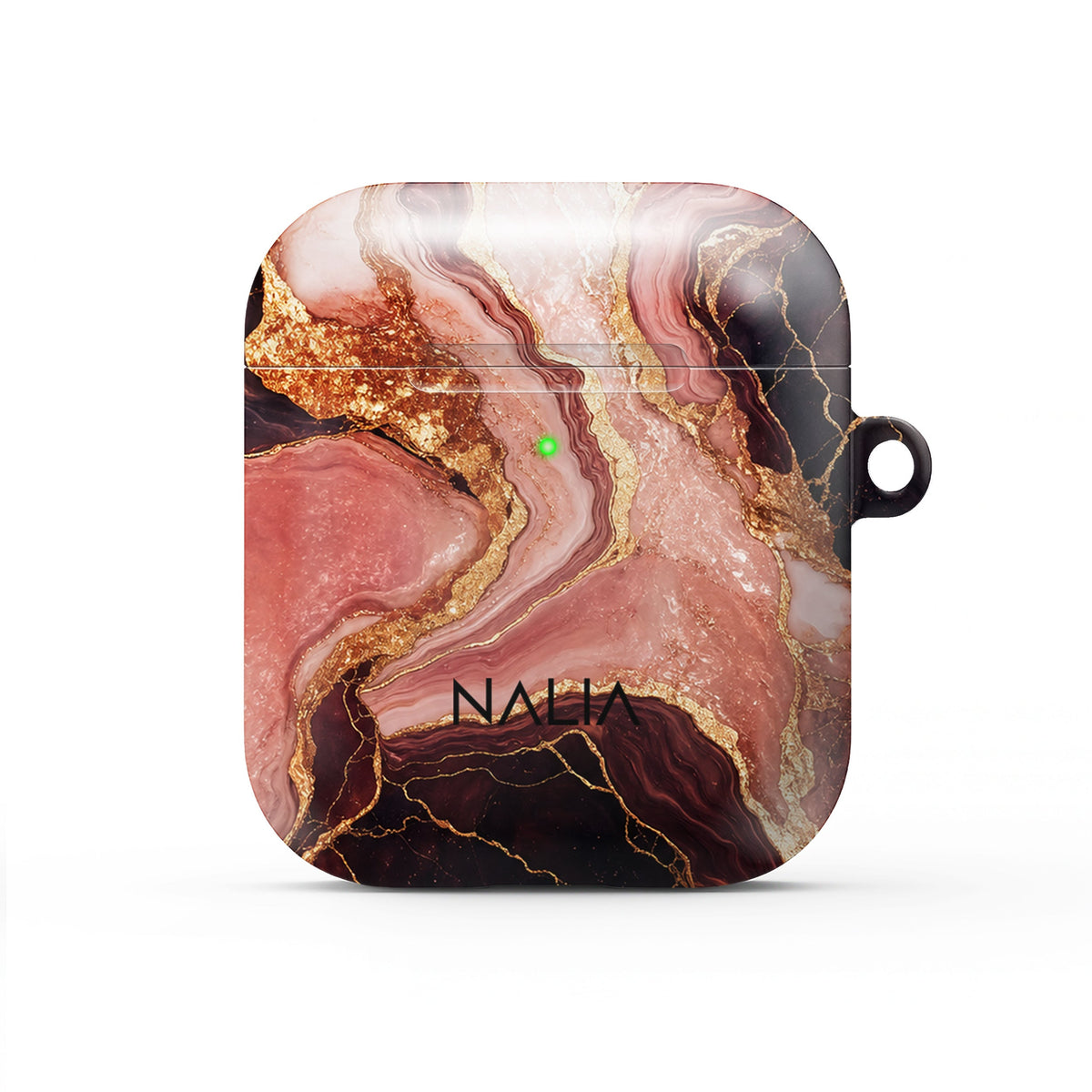 Rosenquarz - AirPods 1 / 2 Hülle NALIA Protective Hülle
