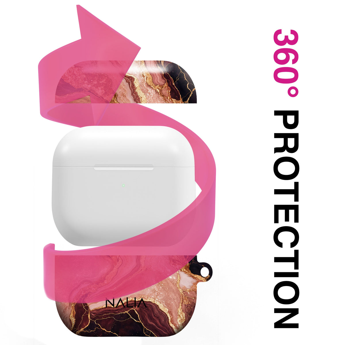 Rosenquarz - AirPods 4 Hülle NALIA Protective Hülle