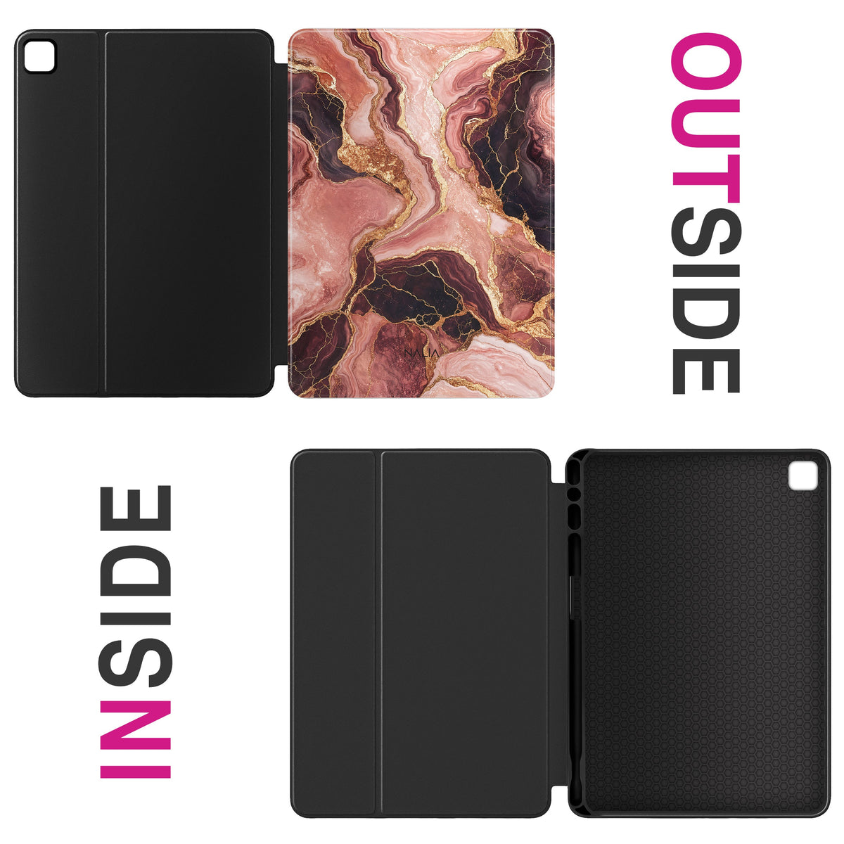 Rosenquarz - iPad Pro 12.9" (6th/5th/4th Generation) Hülle NALIA Protective Hülle