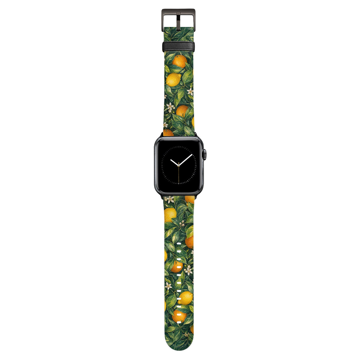 Clementine - Apple Watch Armband 38/40/41/42mm 38 40 41 42mm Matt Schwarz NALIA Kunstleder Armband