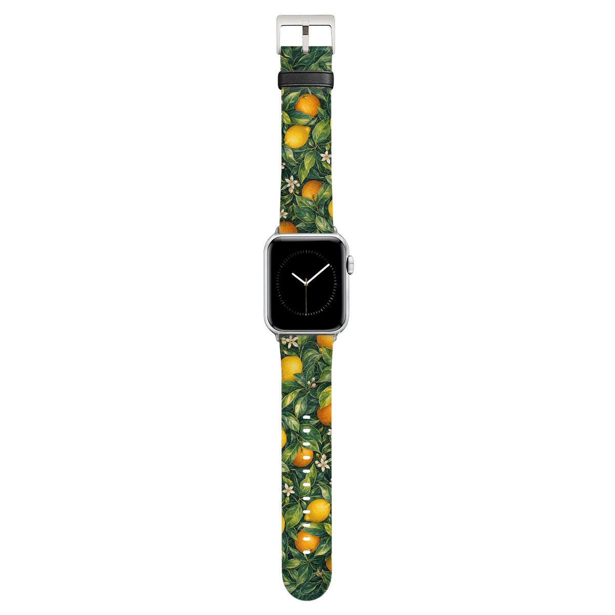 Clementine - Apple Watch Armband 38/40/41/42mm 38 40 41 42mm Matt Silber NALIA Kunstleder Armband