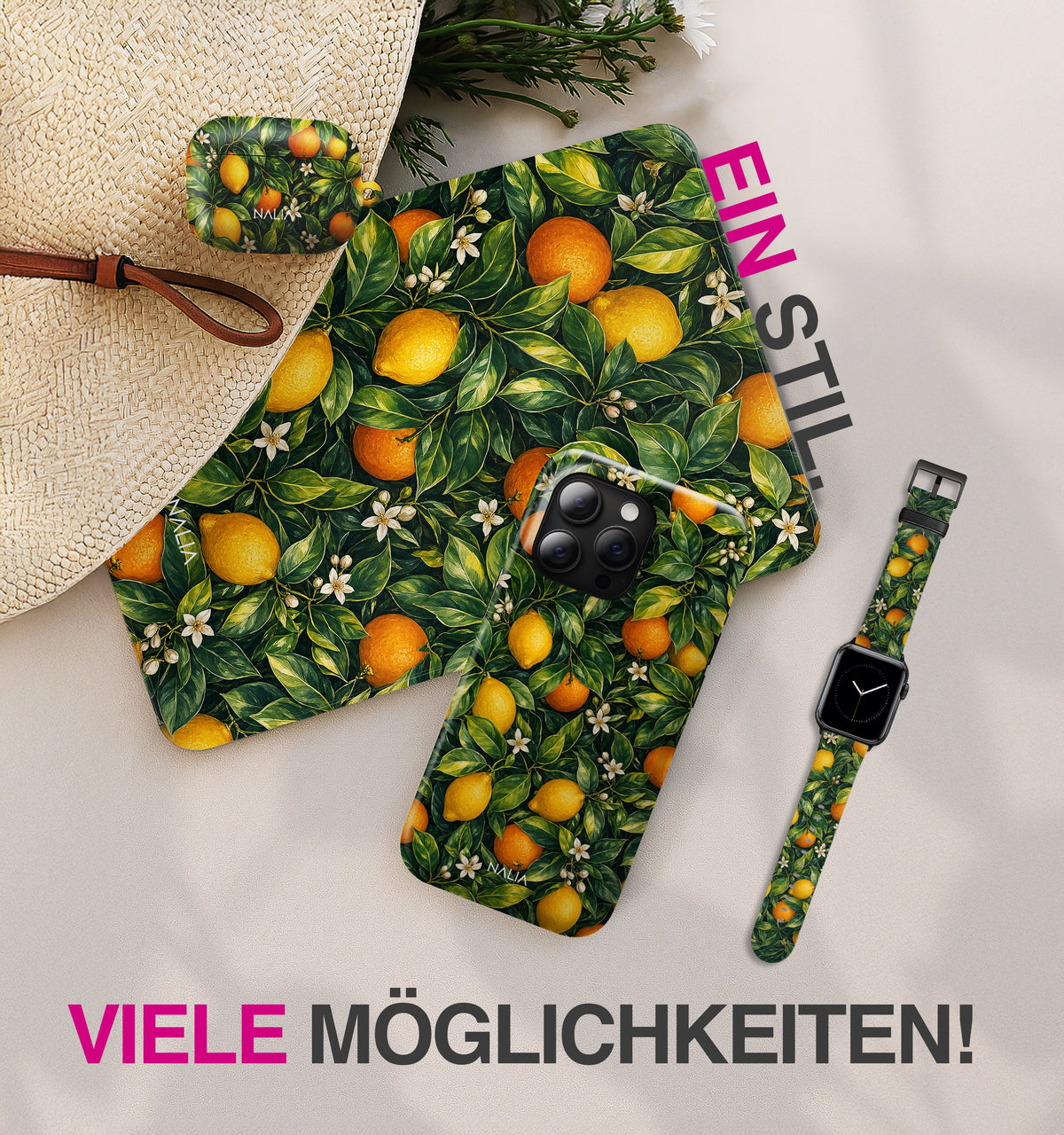 Clementine - iPhone 17 Pro Hülle NALIA Protective Hülle