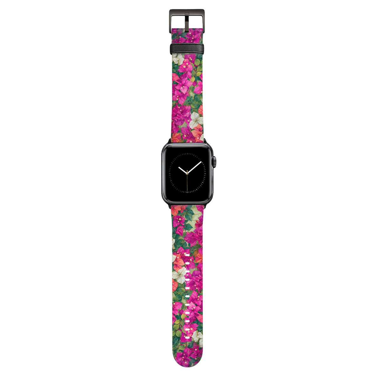 Capri - Apple Watch Armband 38/40/41/42mm 38 40 41 42mm Matt Schwarz NALIA Kunstleder Armband