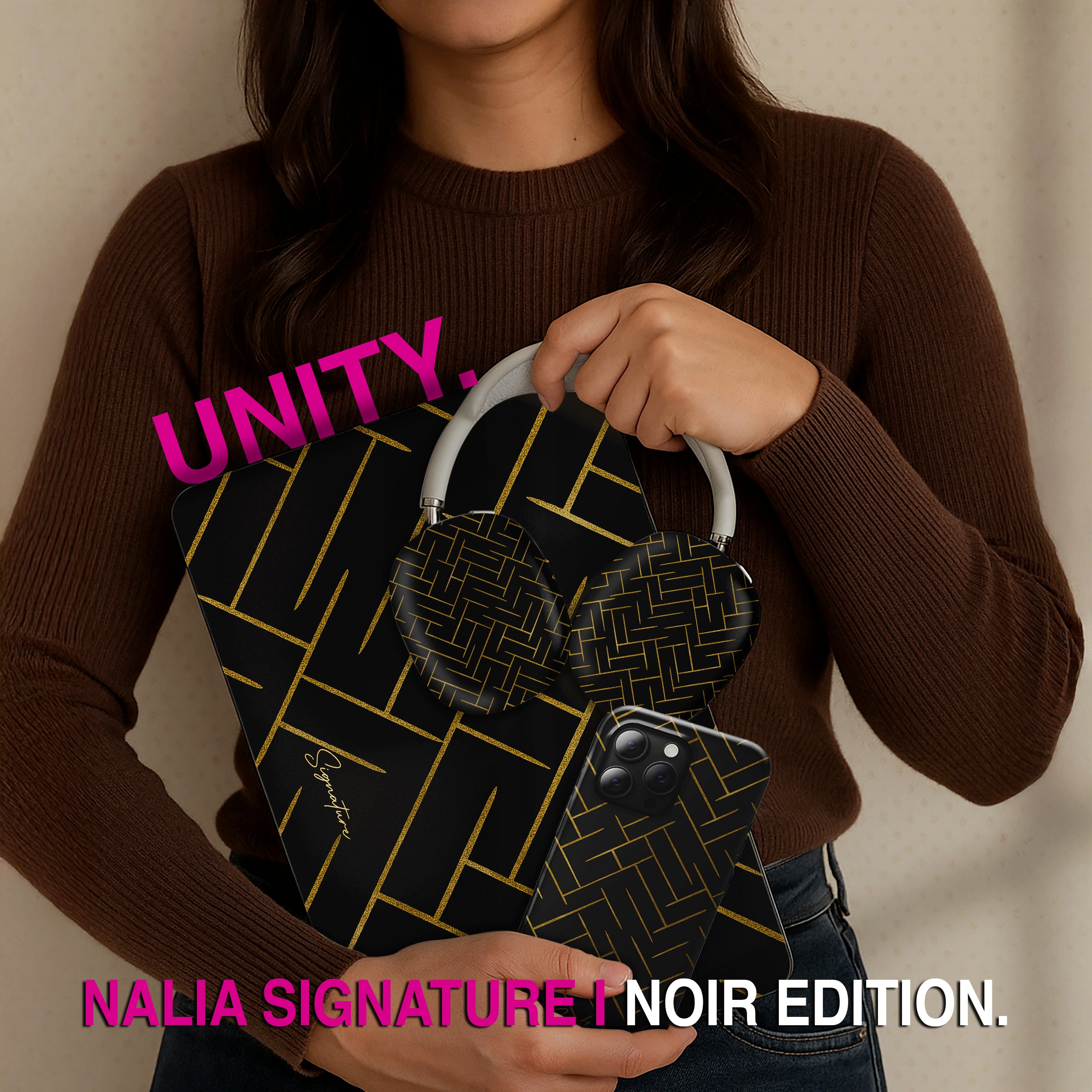 Noir - iPad Air (5th/4th Generation) Hülle NALIA Tech Accessories