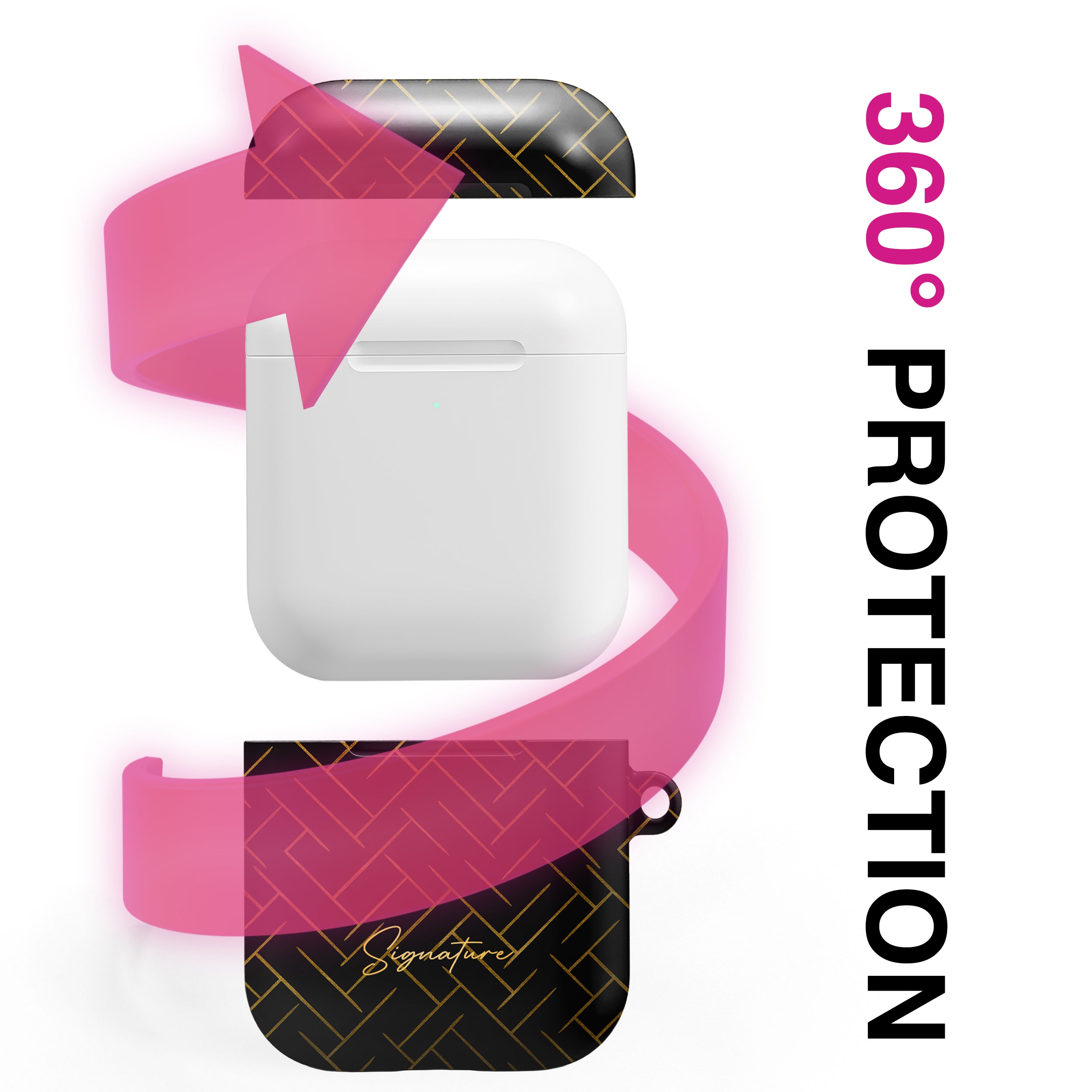 Noir - AirPods 1 / 2 Hülle NALIA Tech Accessories