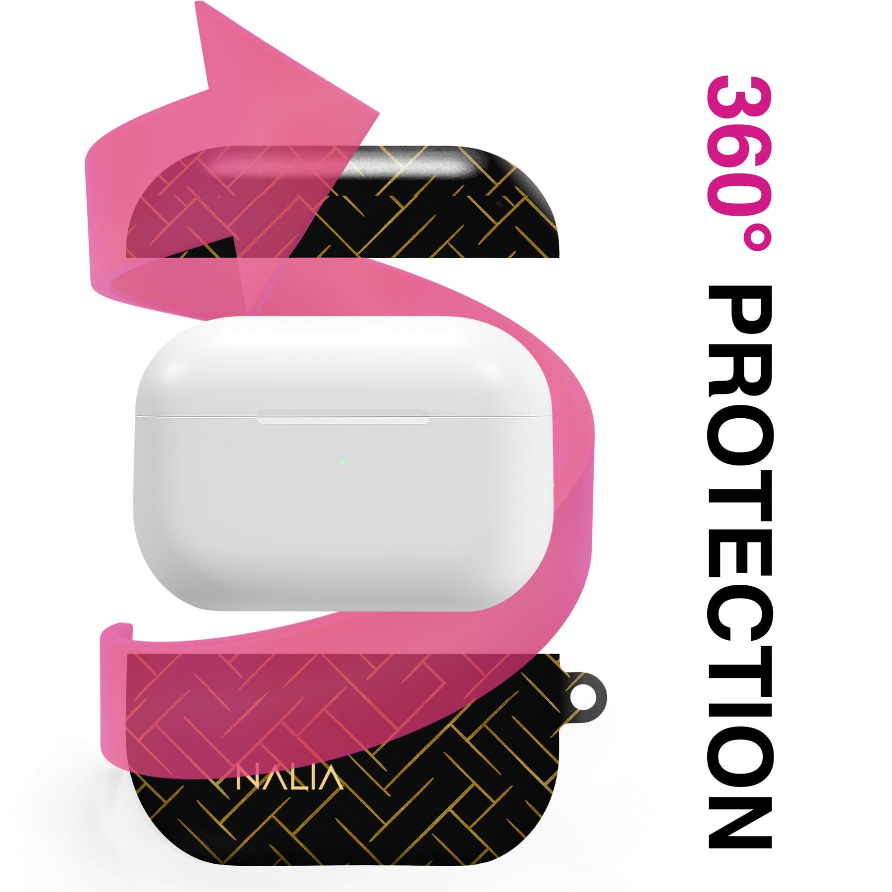 Noir - AirPods Pro Hülle NALIA Protective Hülle