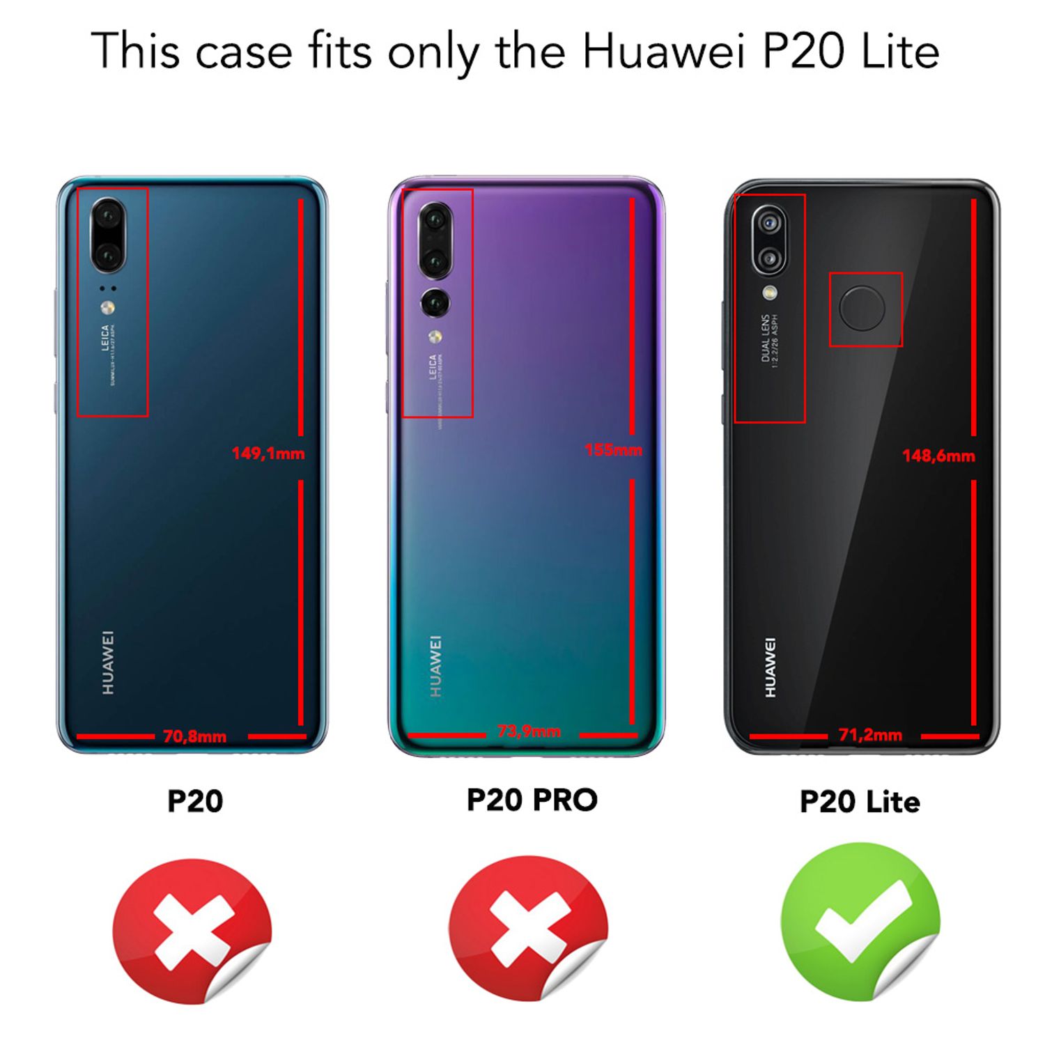 NALIA Ring Hülle für Huawei P20 Lite, Schutz Cover magnetisch Silikon Handy Case Default Title NALIA Protective Hülle