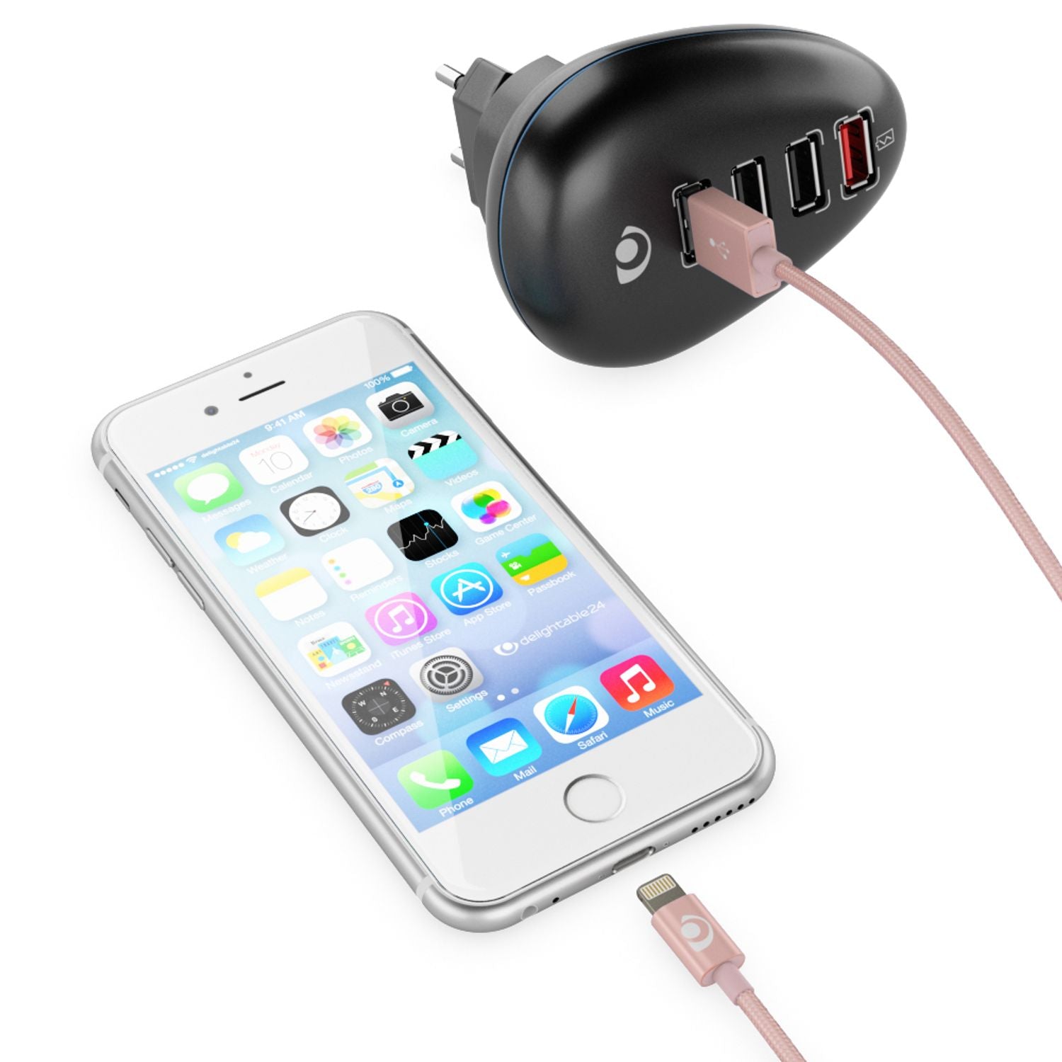 NALIA 2m USB Sync Daten Kabel für iPhone iPad iPod, Ladekabel Nylon Phone Cable