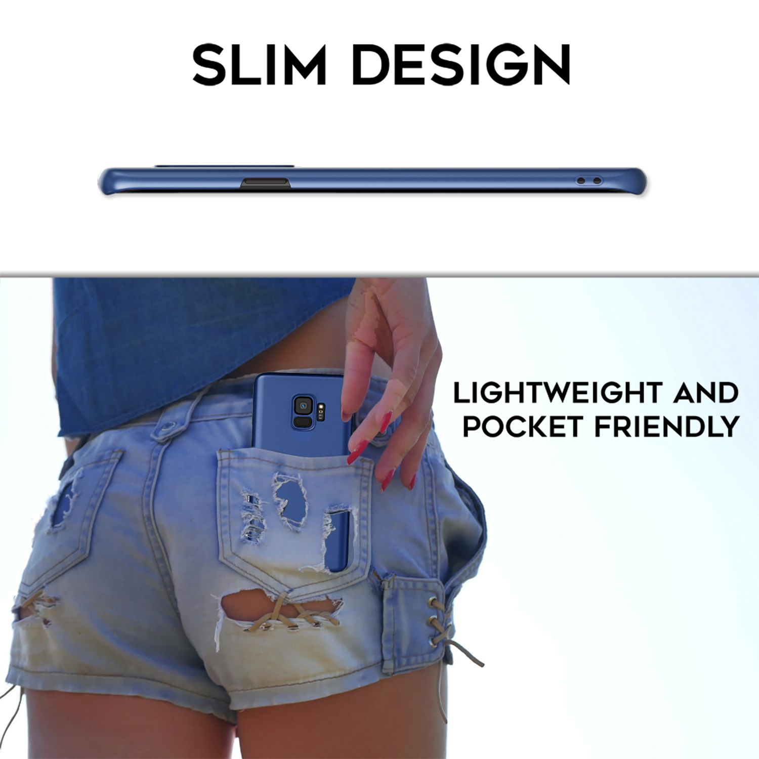 Samsung Galaxy S9 Handy Hülle von NALIA, Dünne Schutzhülle Cover Hard Case Etui Schwarz NALIA SlimFit Hülle