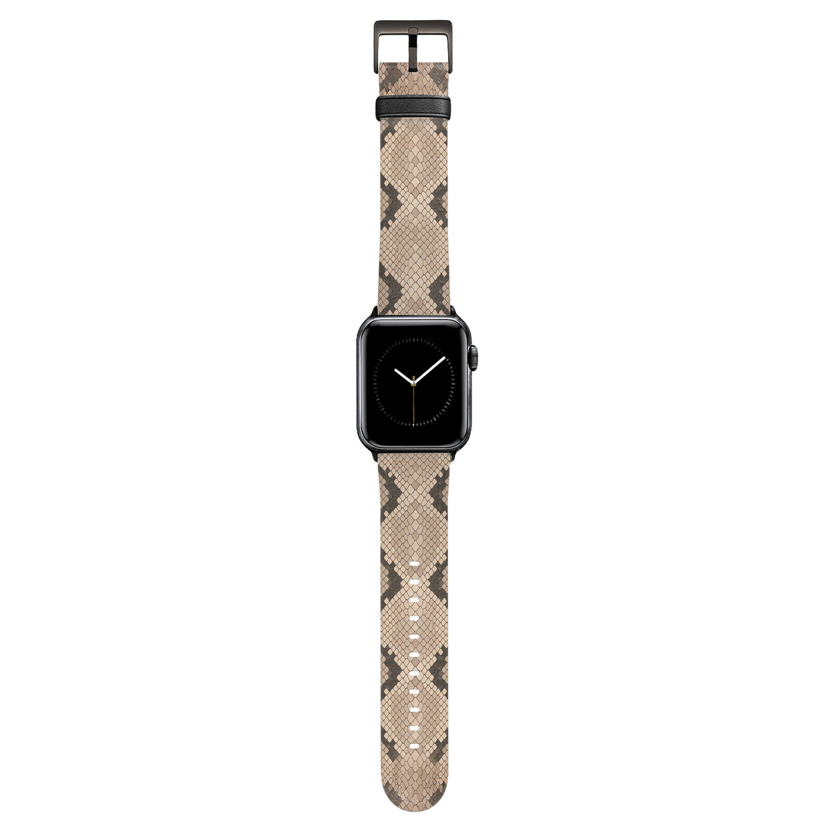 Cleo - Apple Watch Armband 44/45/46/49mm 44 45 46 49mm Black Matte NALIA Kunstleder Armband