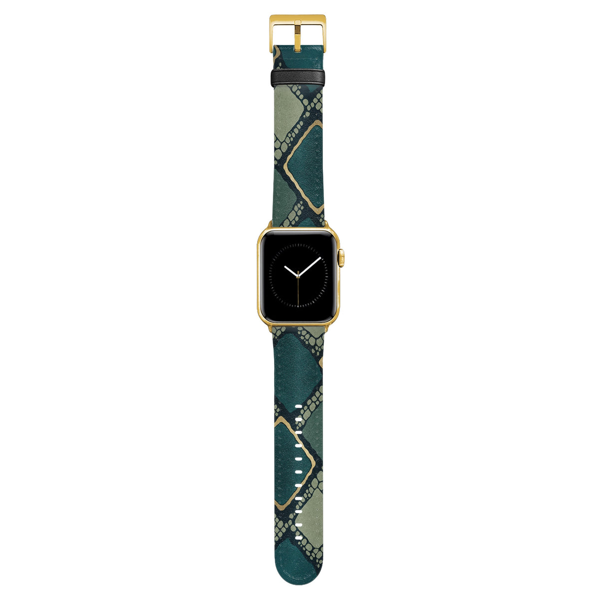 Mamba - Apple Watch Armband 44/45/46/49mm 44 45 46 49mm Matt Gold NALIA Kunstleder Armband