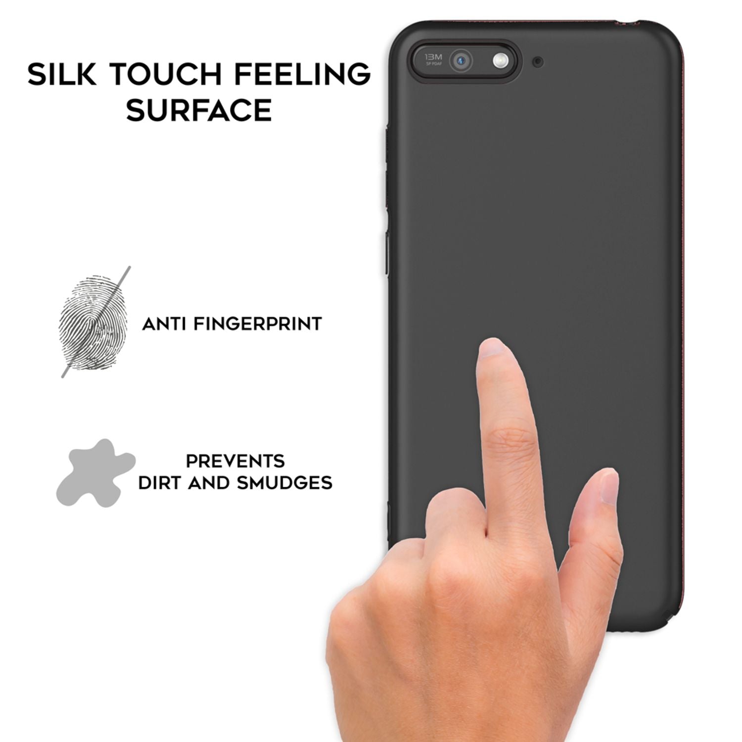 NALIA Handyhülle für Huawei Y6 (2018), Dünne Hard Case Schutz Hülle Slim Cover NALIA SlimFit Hülle