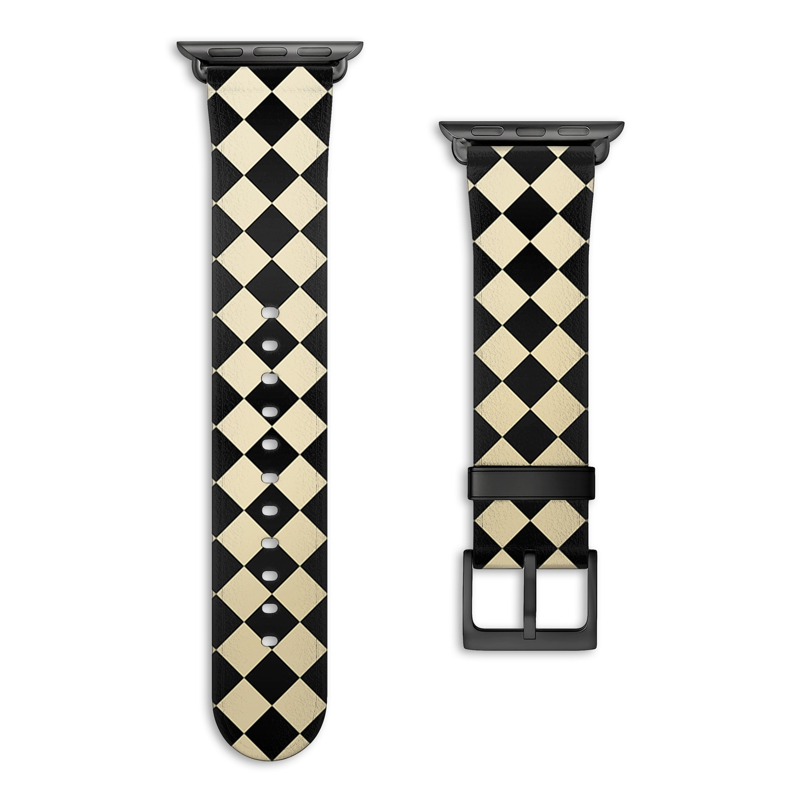 Soho - Apple Watch Armband 38-41mm & 42 (ab Serie 10) 38-41mm & 42 (ab Serie 10) Matt Schwarz NALIA Kunstleder Armband
